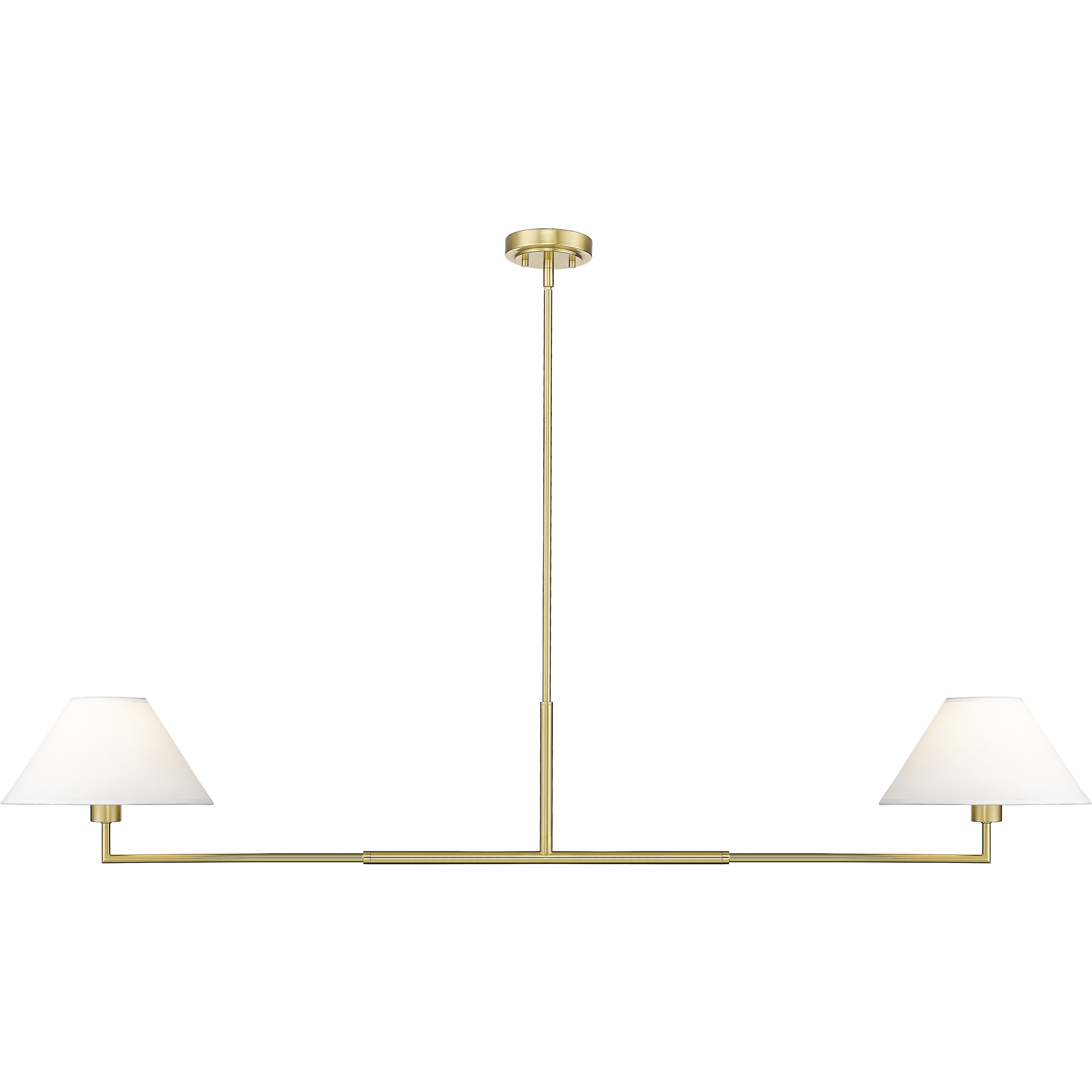 Leila 2 Light 12 inch Luxe Gold Chandelier Ceiling Light