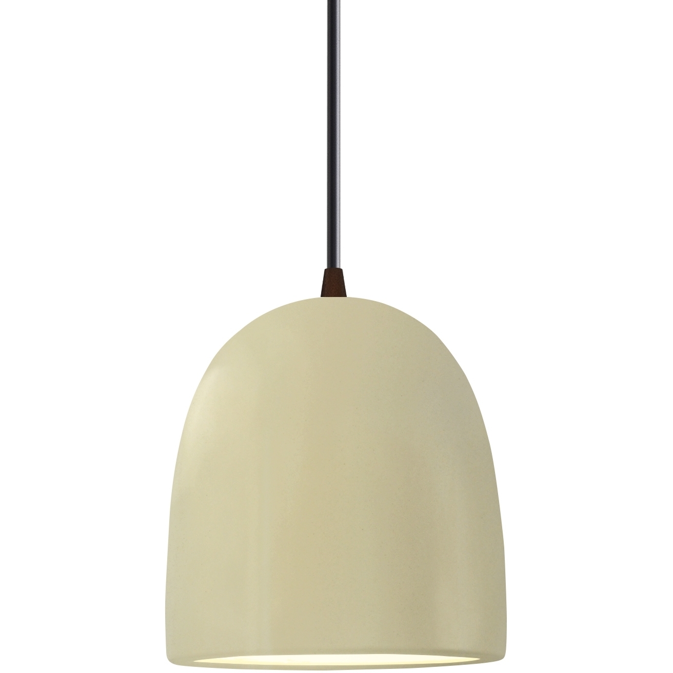 Radiance Collection 1 Light 9 inch Dark Bronze and Vanilla Gloss and Black Pendant Ceiling Light