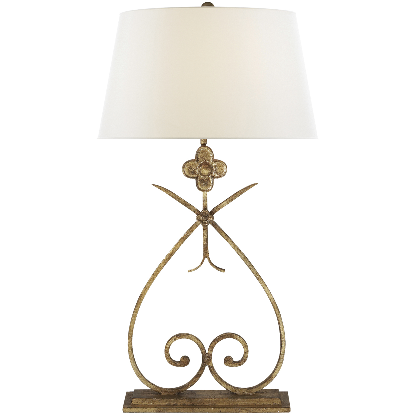 Suzanne Kasler Harper 29.5 inch 150 watt Gilded Iron Table Lamp Portable Light in Linen