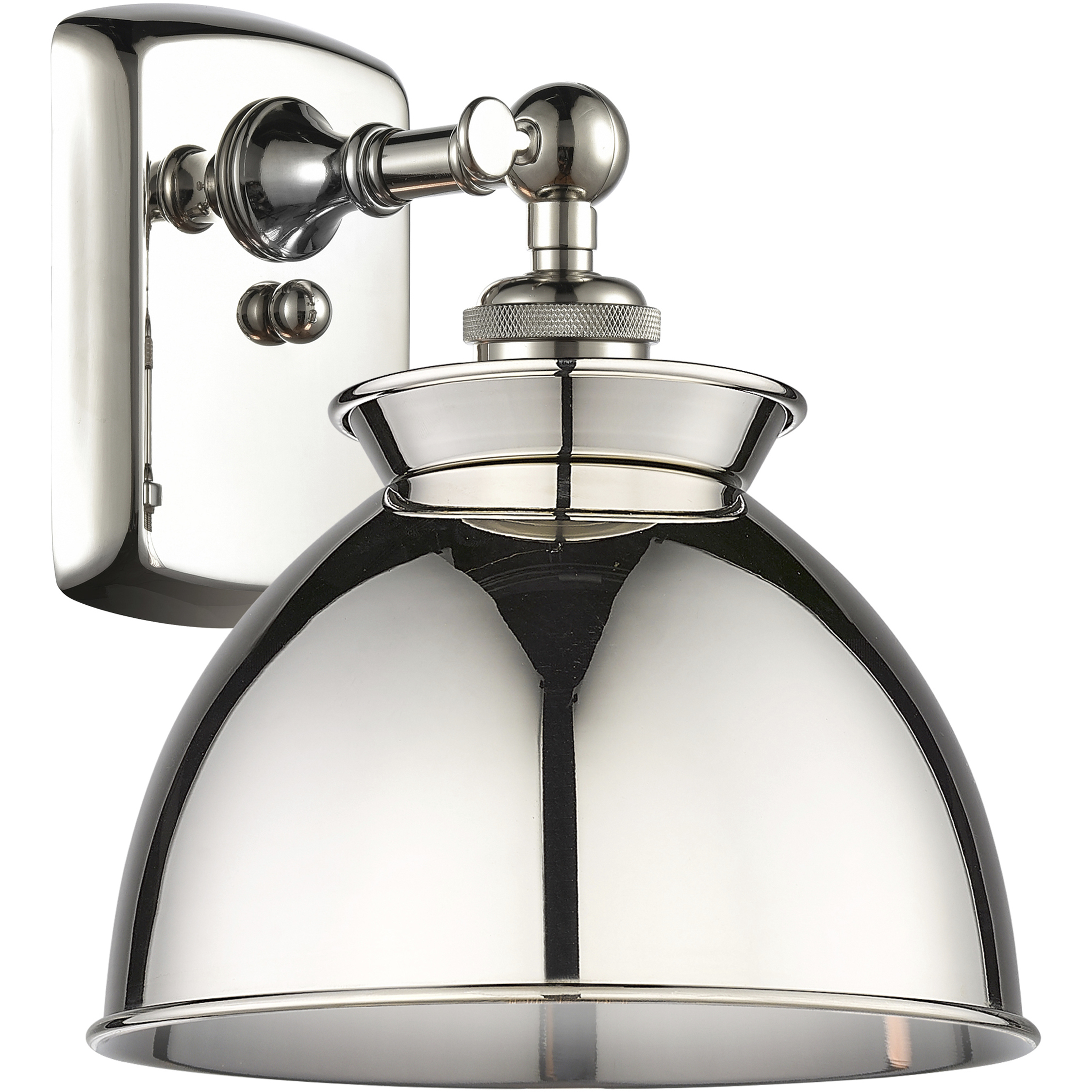 Adirondack 1 Light 8.13 inch Polished Nickel Sconce Wall Light