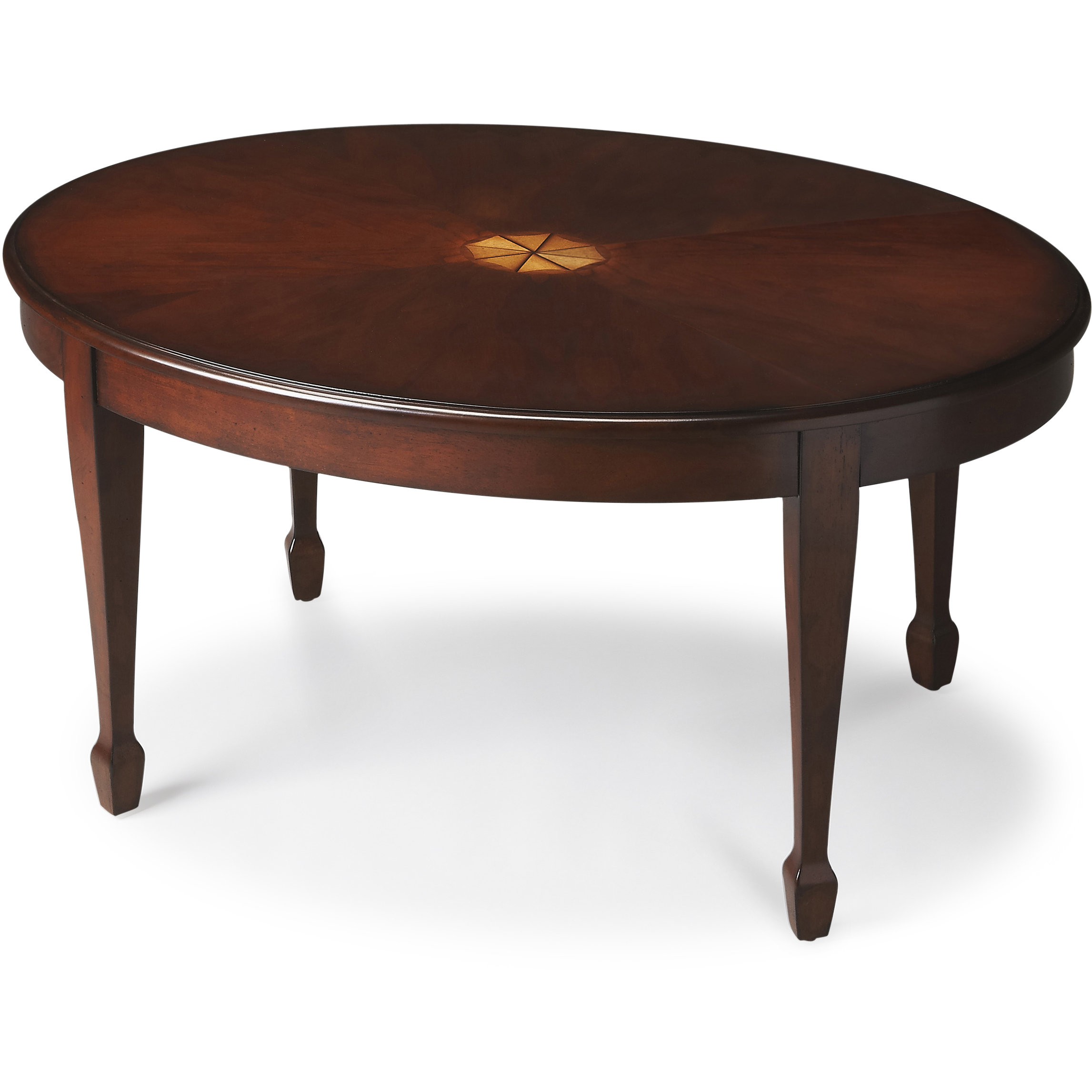 Clayton Plantation Cherry Oval 38 X 26 inch Plantation Cherry Cocktail Table