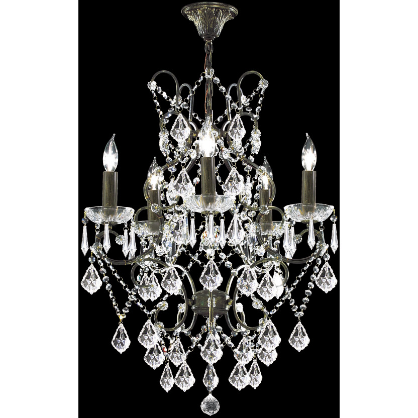 Charleston 5 Light 20 inch Bronze Chandelier Ceiling Light