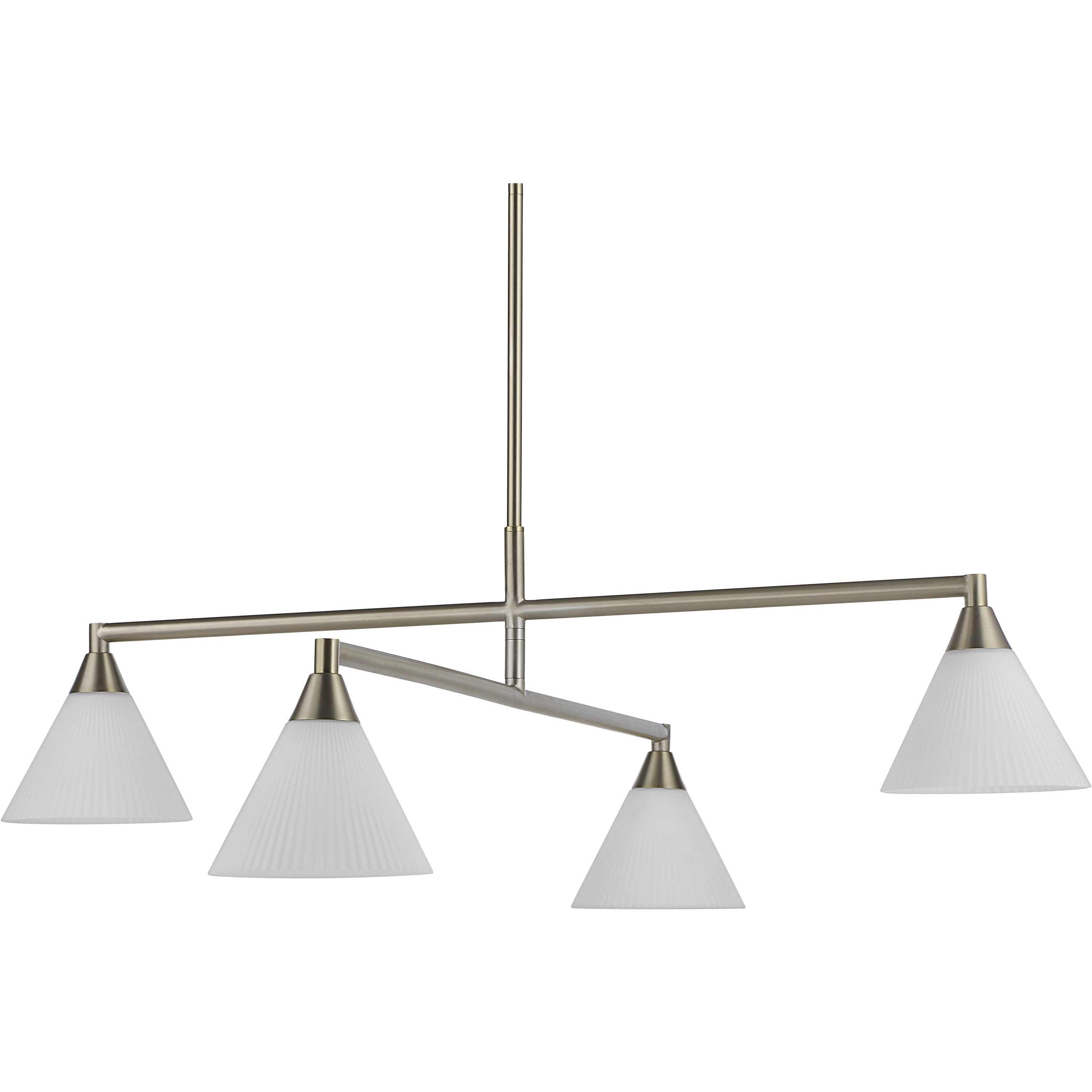 Isola LED 40 inch Champagne Chandelier Ceiling Light