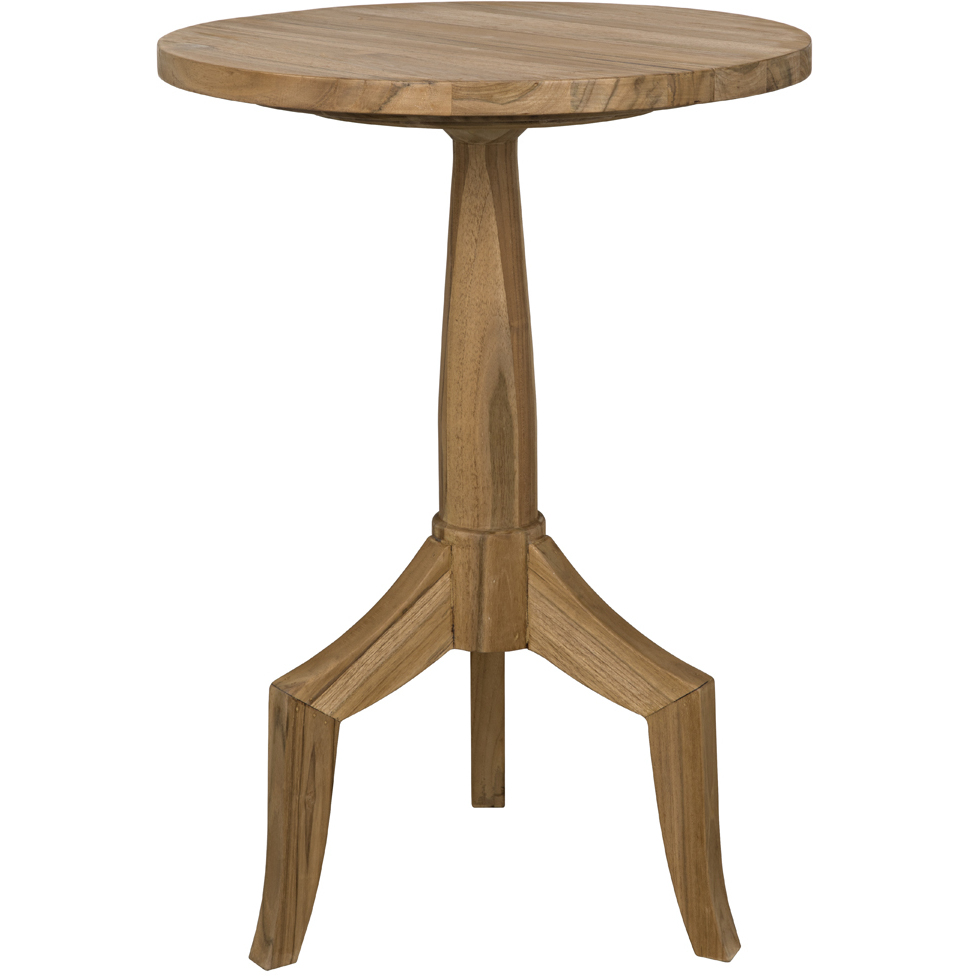 Atomic Teak 29 X 20 inch Clear Coat Semi-Gloss Accent Table