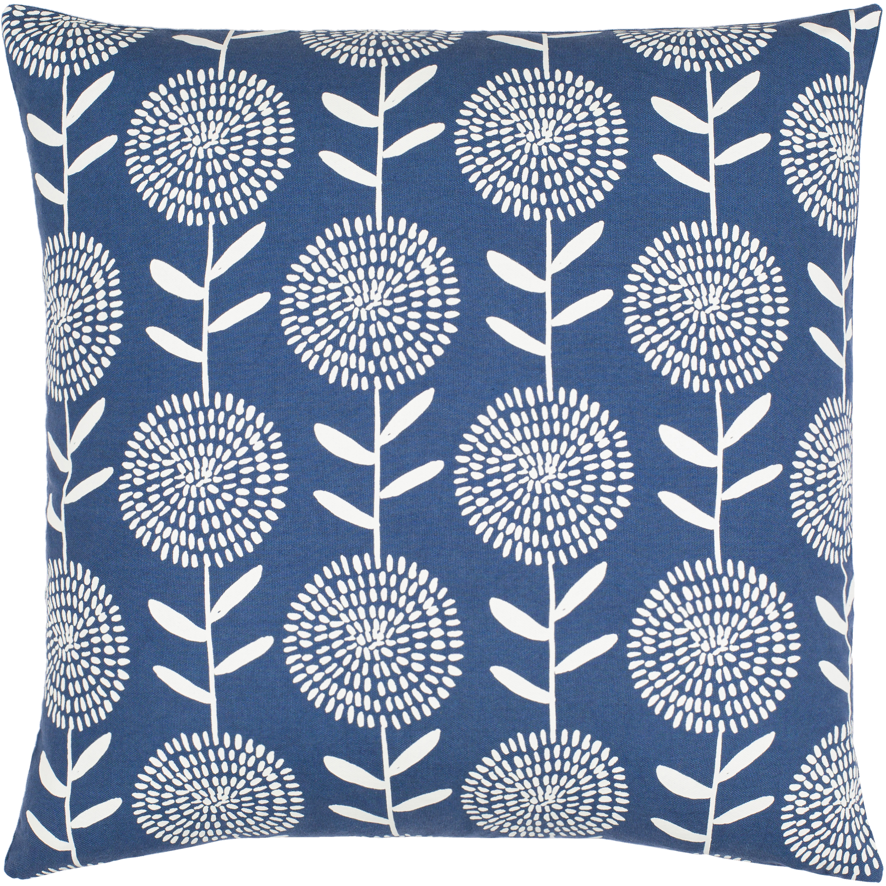 Lachen 20 inch Dark Blue Pillow Cover in 20 x 20, Square