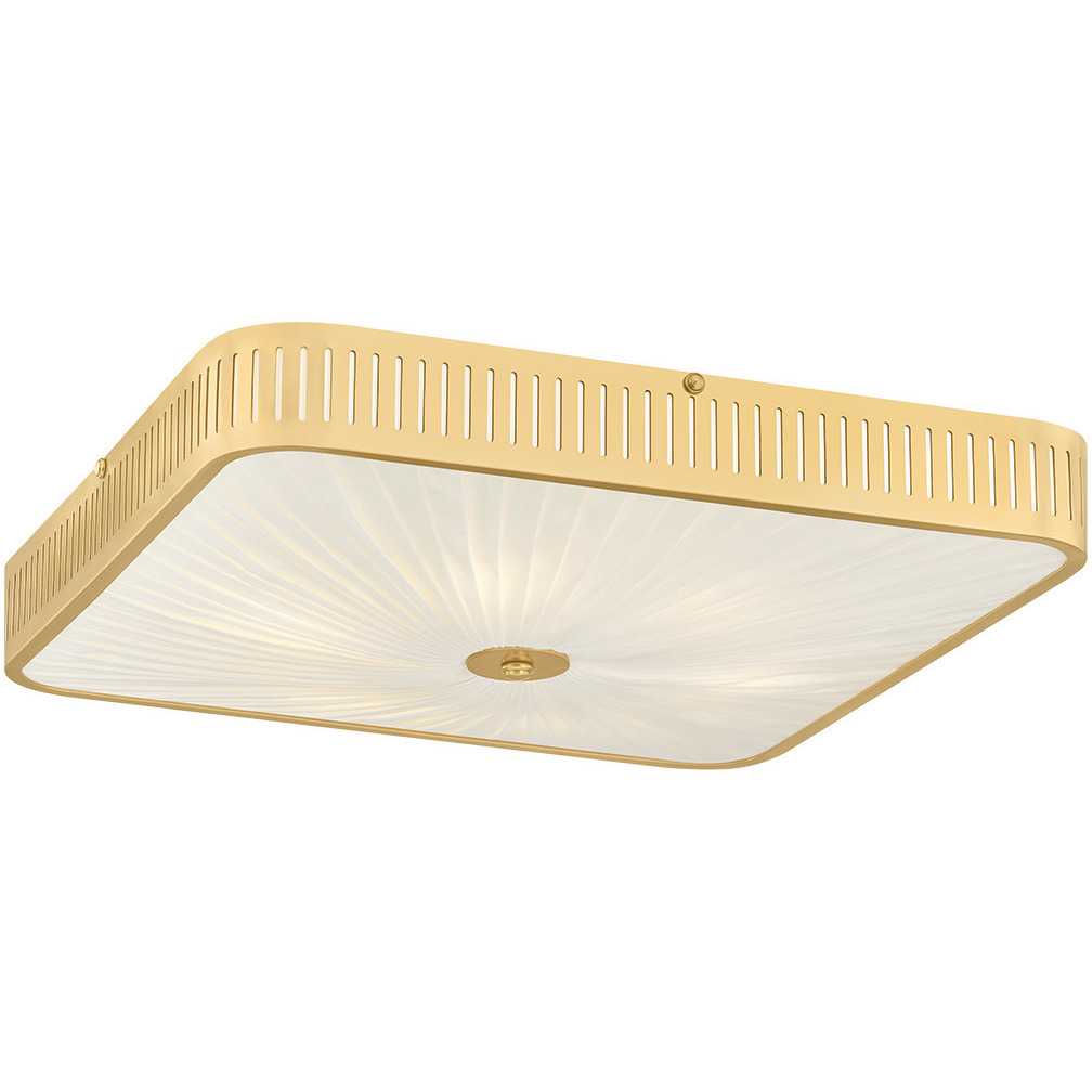 Henri 6 Light 20.5 inch Aged Brass Semi Flush Ceiling Light