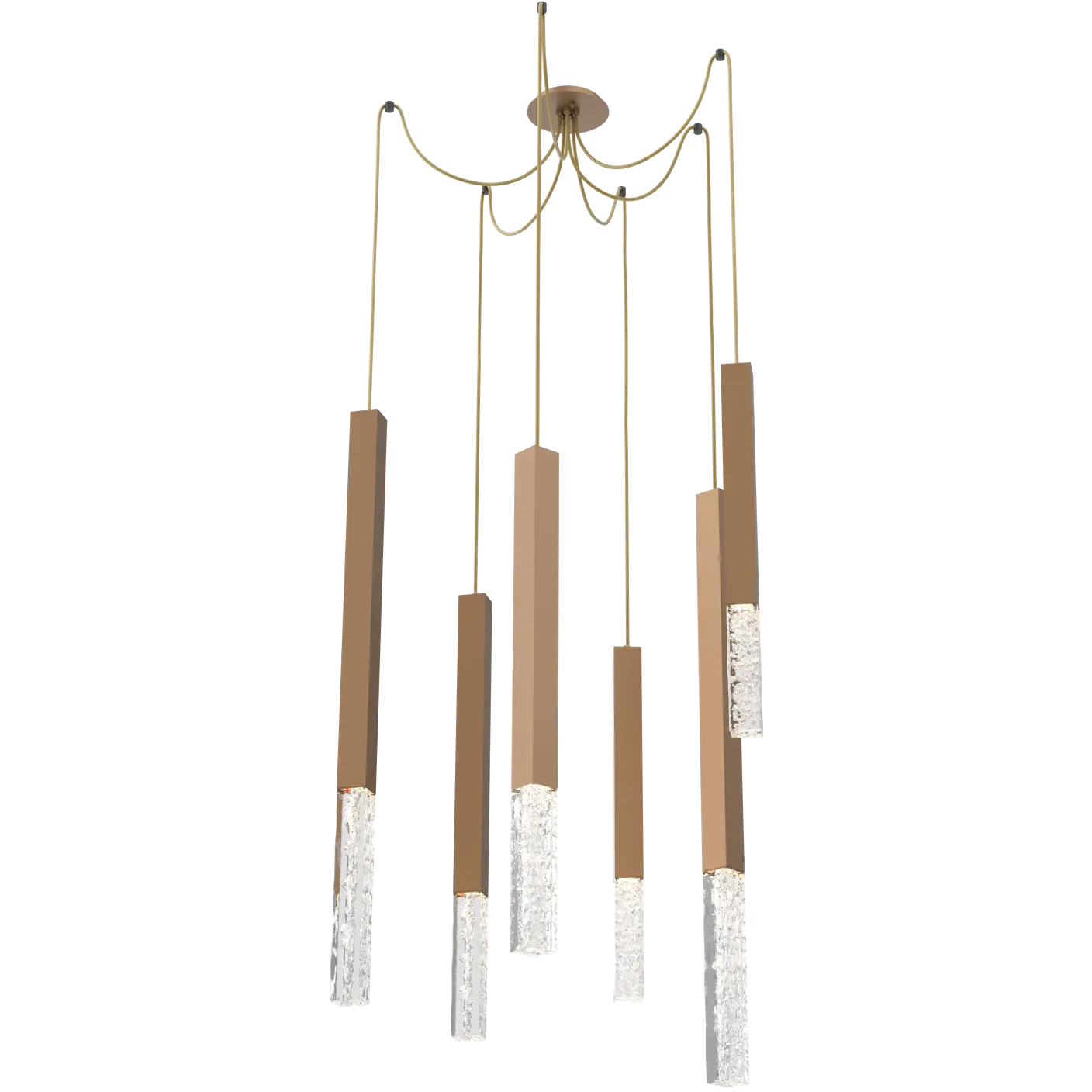 Axis XL LED 11 inch Novel Brass Swag Multi-Pendant Ceiling Light