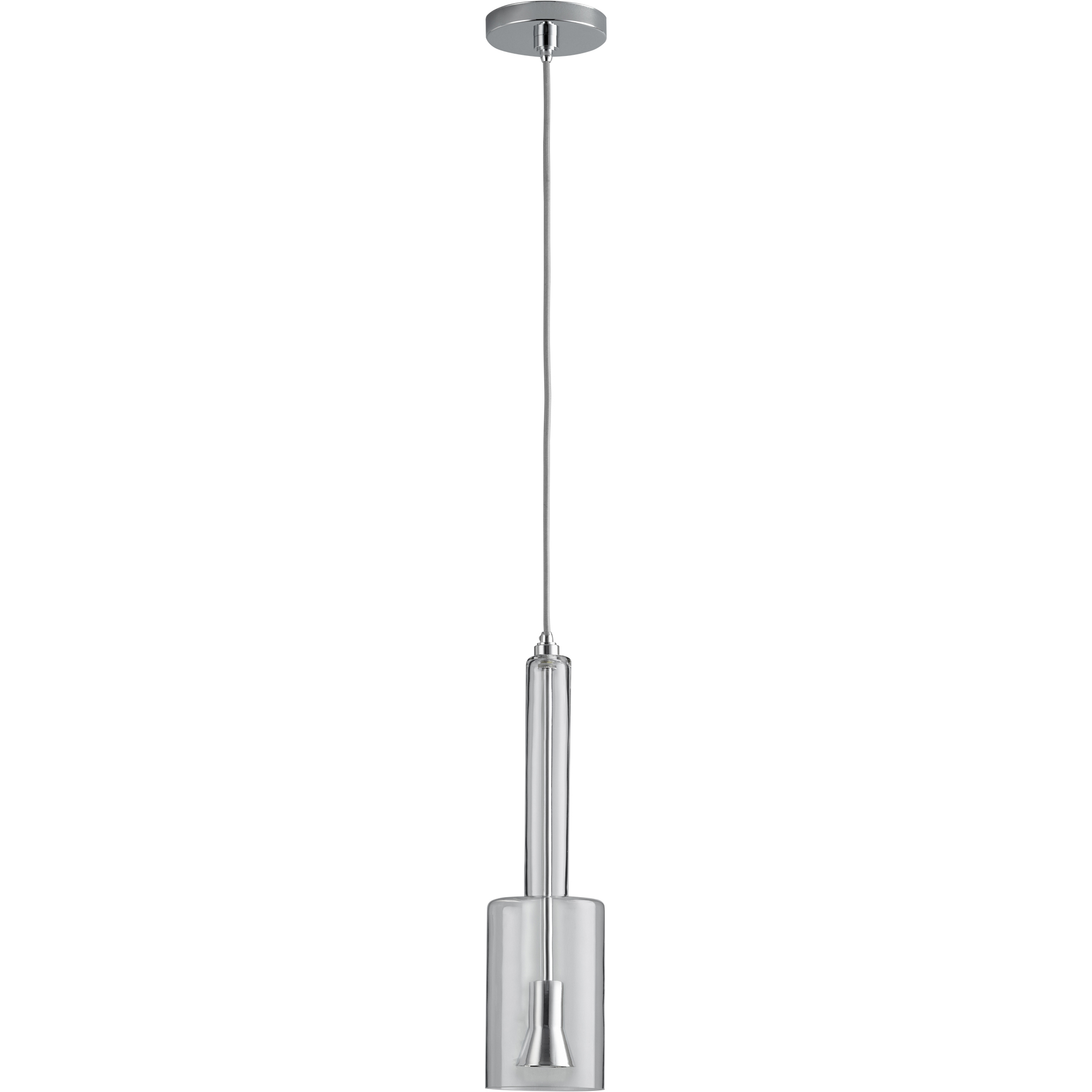 Spindle 1 Light 5 inch Polished Chrome Pendant Ceiling Light in 3000K