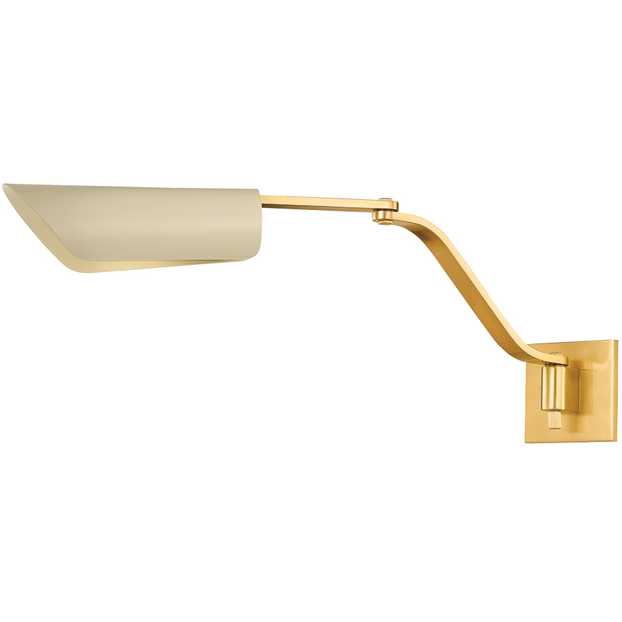 Douglaston 1 Light 4.75 inch Aged Brass and Soft Sand Wall Sconce Wall Light