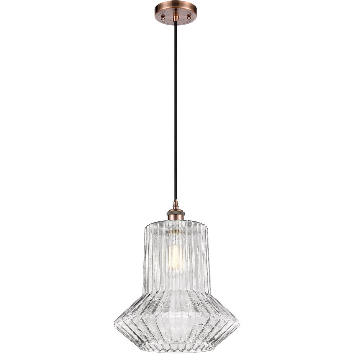 Ballston Springwater 1 Light 12 inch Antique Copper Pendant Ceiling Light, Ballston