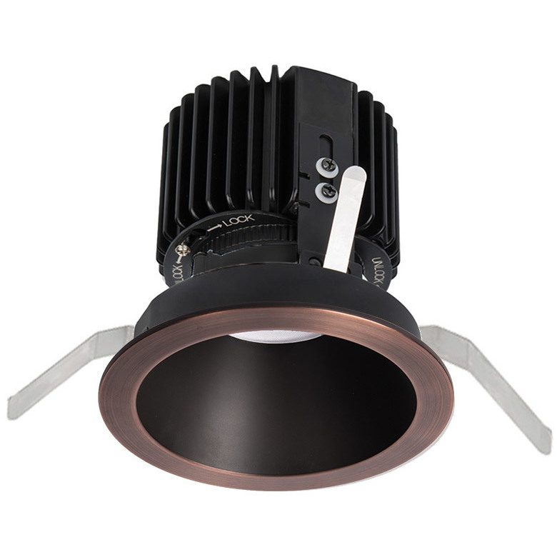 Volta LED Copper Bronze Recessed Lighting in Flood, 90, 2700K