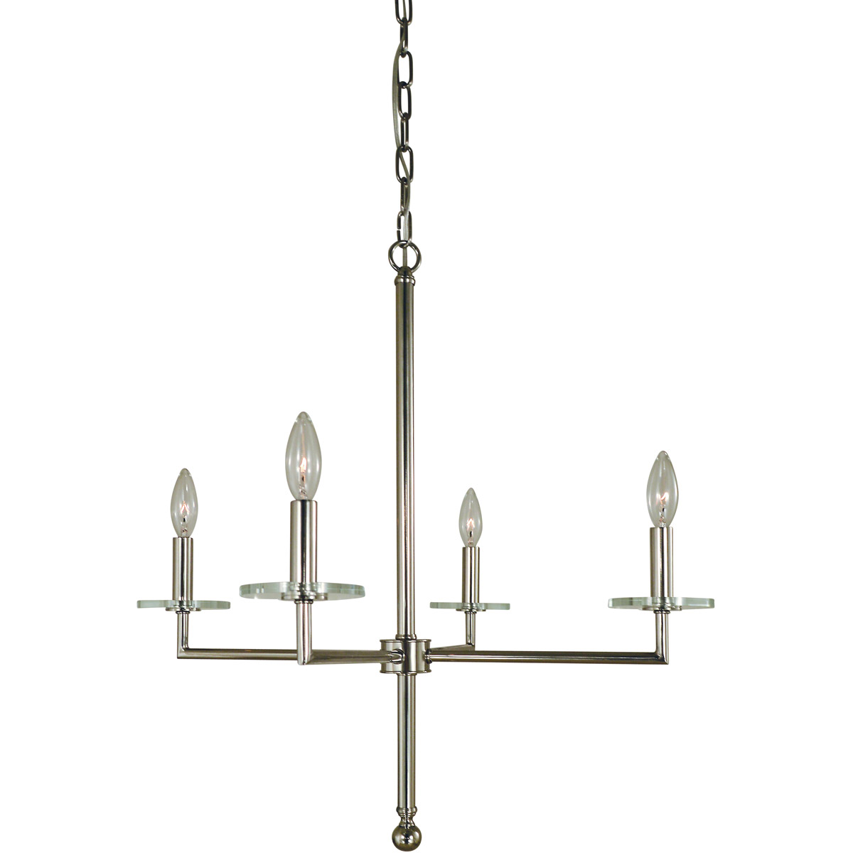 Muse 4 Light 23 inch Polished Nickel Dining Chandelier Ceiling Light