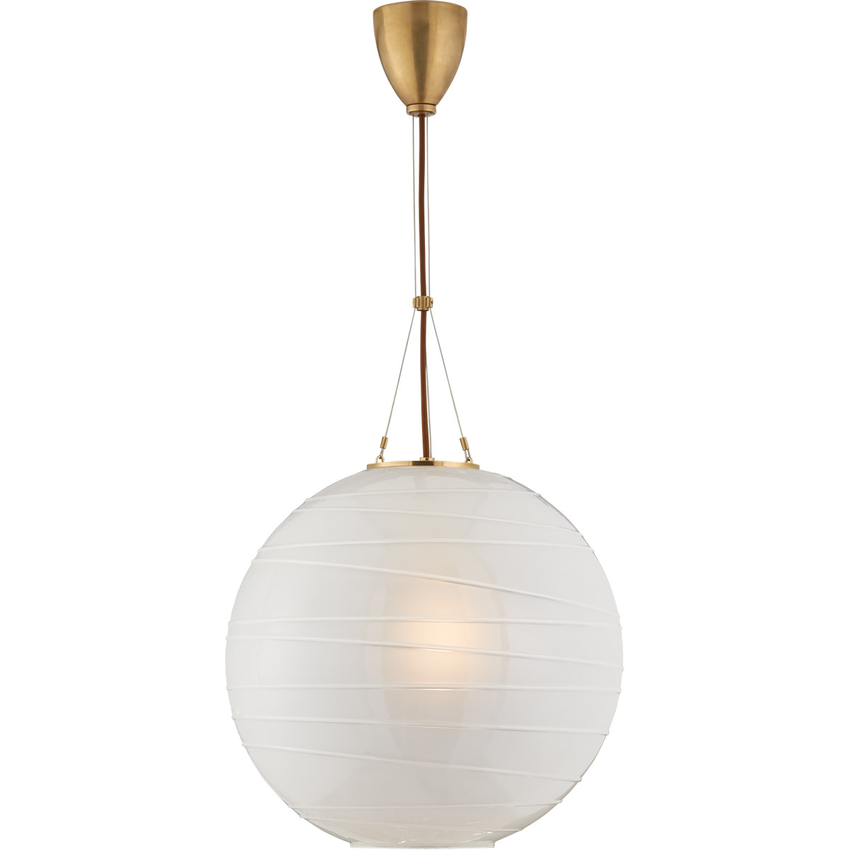 Visual Comfort Alexa Hampton Hailey 1 Light 18 inch Natural Brass Pendant Ceiling Light AH5015NB-FG - Open Box