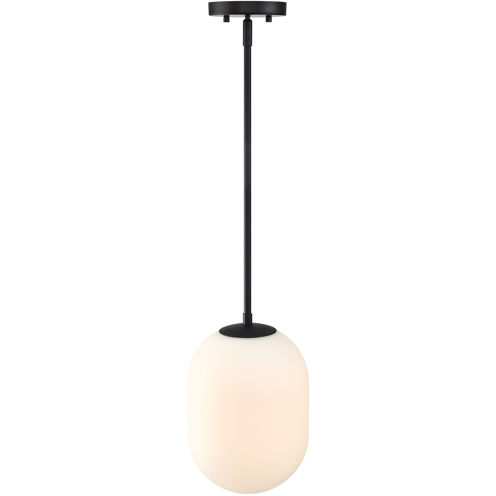 Noor 1 Light 8.5 inch Matte Black Pendant Ceiling Light
