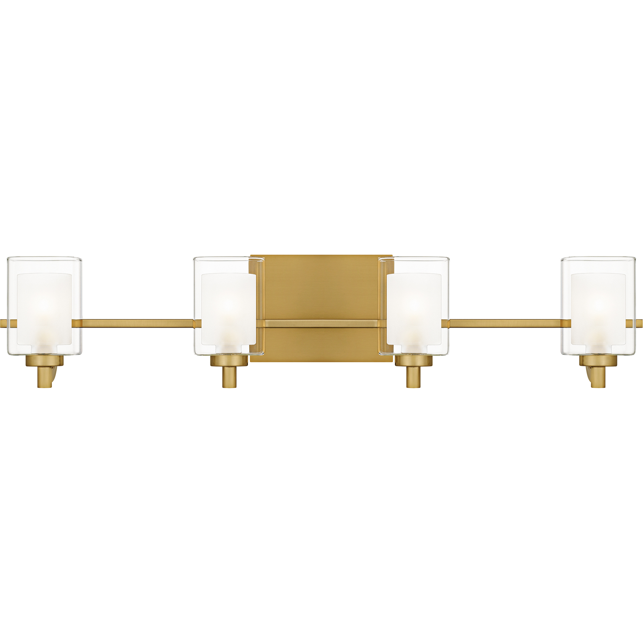 Kolt 4 Light 29 inch Brushed Gold Bath Light Wall Light in Bronze Gold, Extra Large
