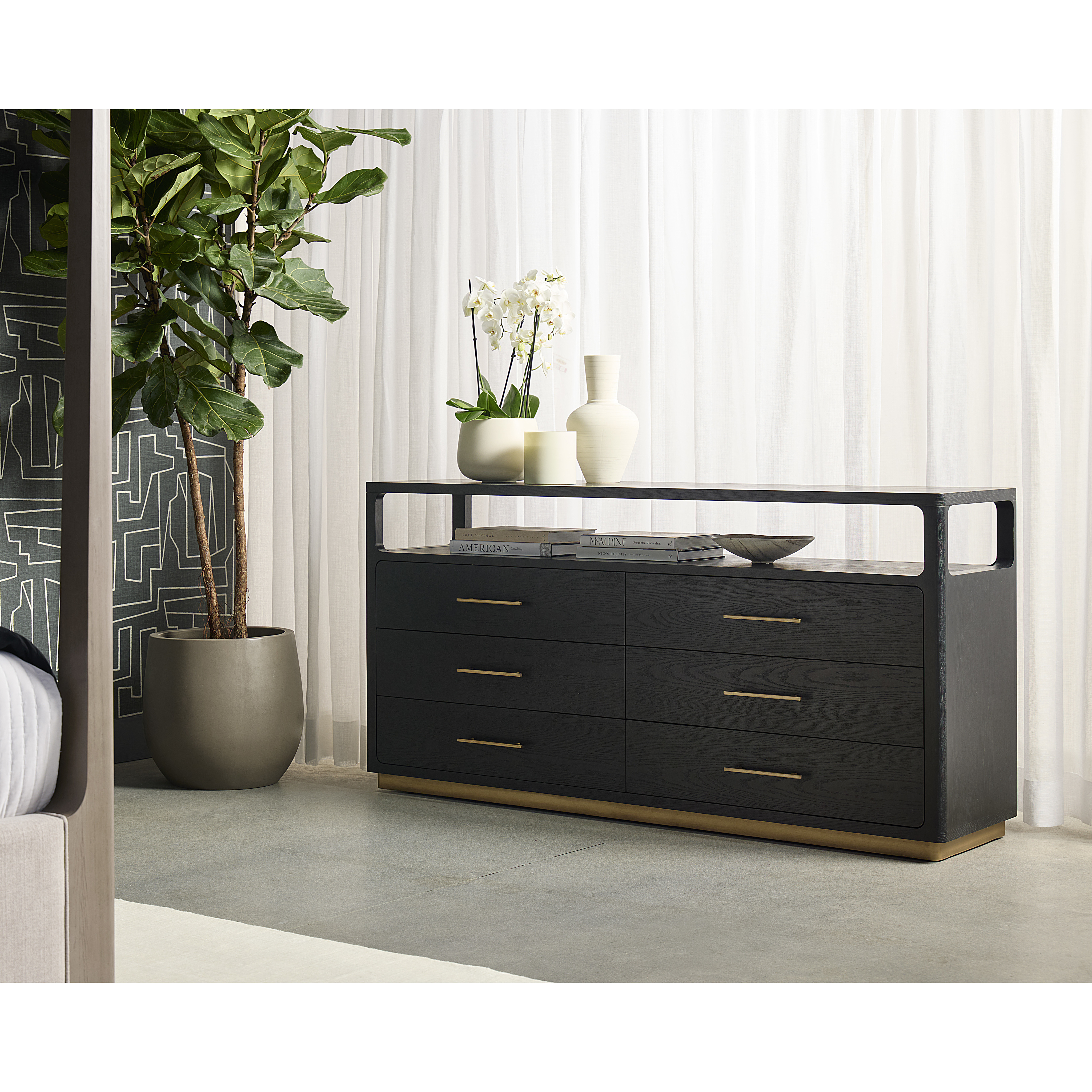 Danette Black Dresser