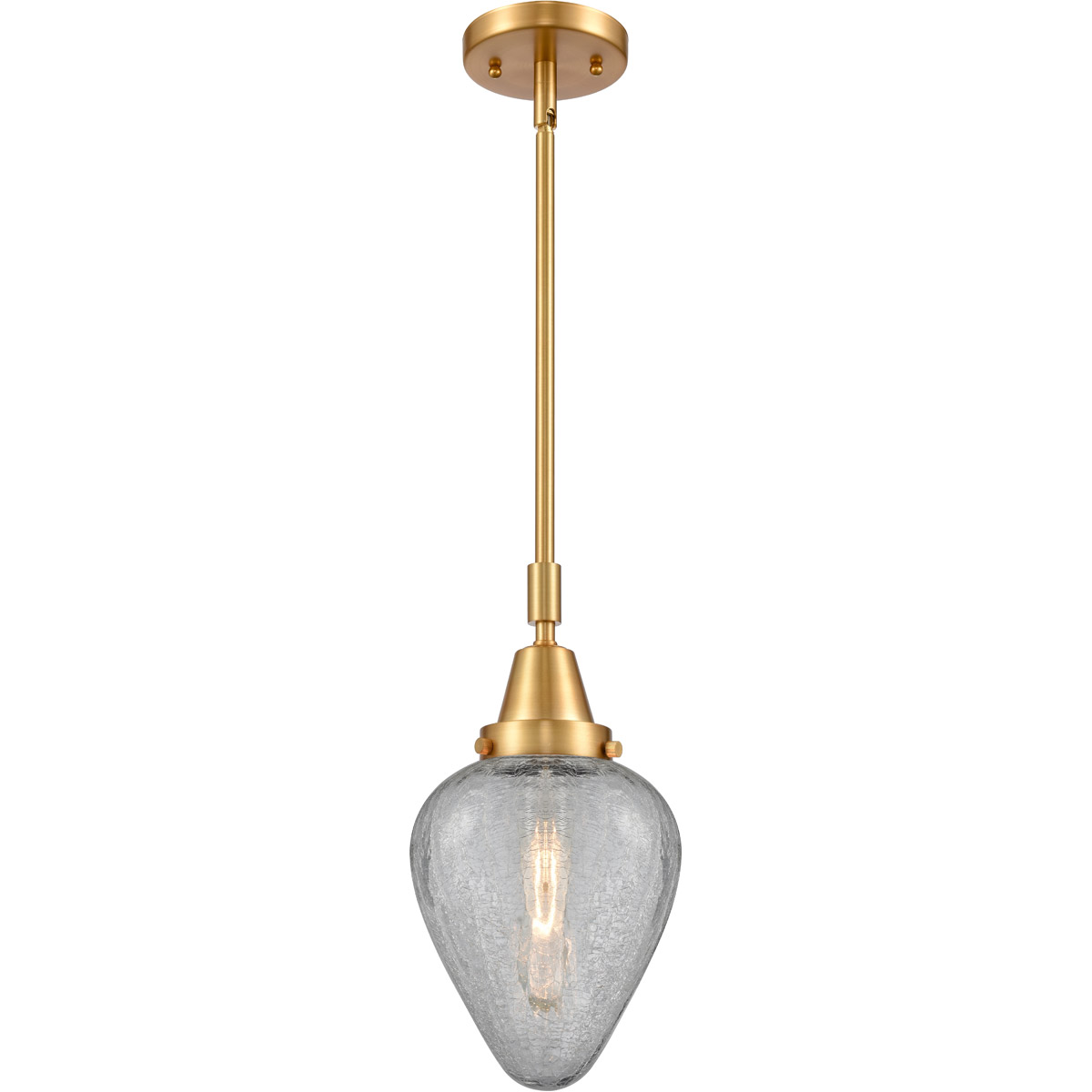 Franklin Restoration Geneseo 1 Light 7 inch Satin Gold Mini Pendant Ceiling Light