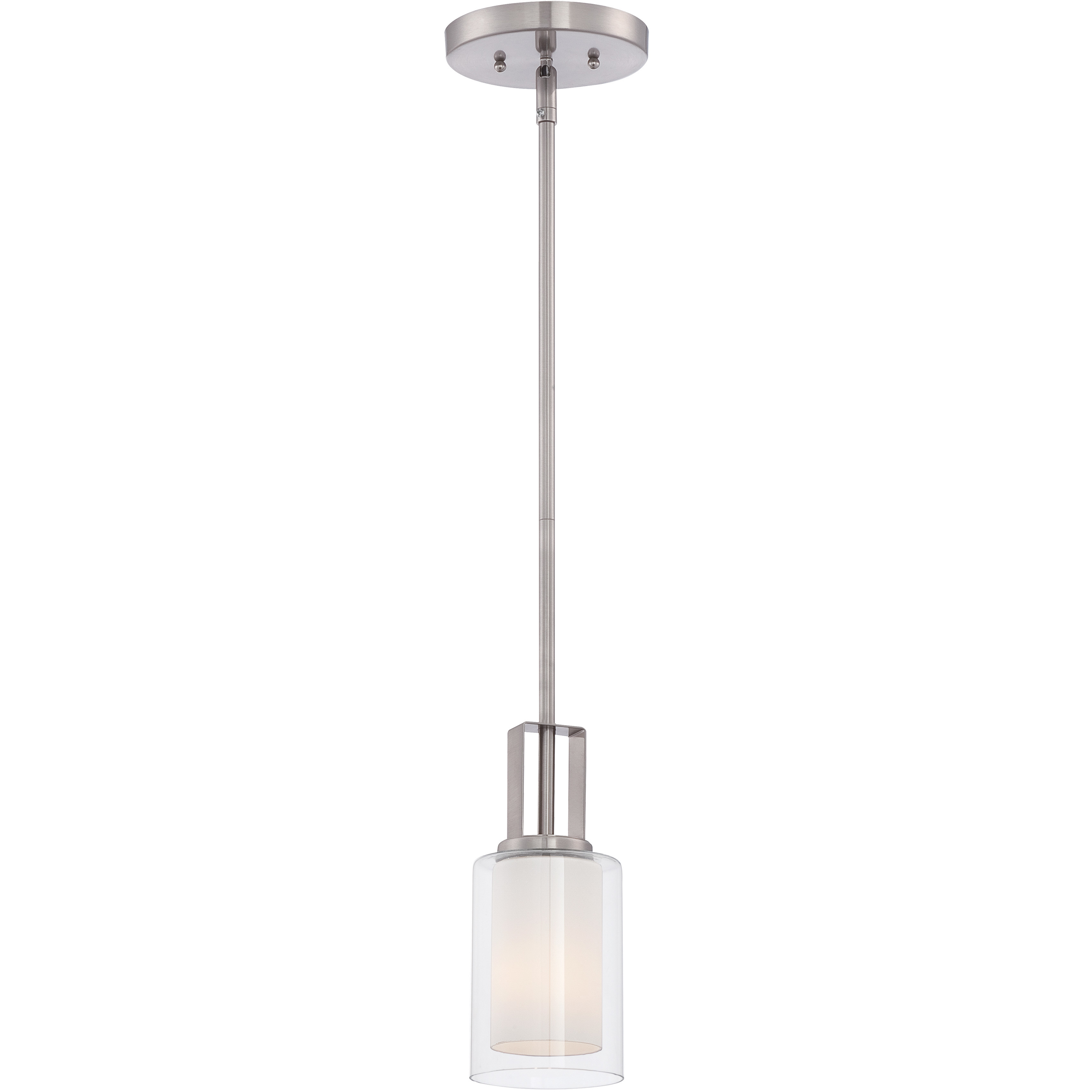 Parsons Studio 1 Light 4.25 inch Brushed Nickel Mini Pendant Ceiling Light