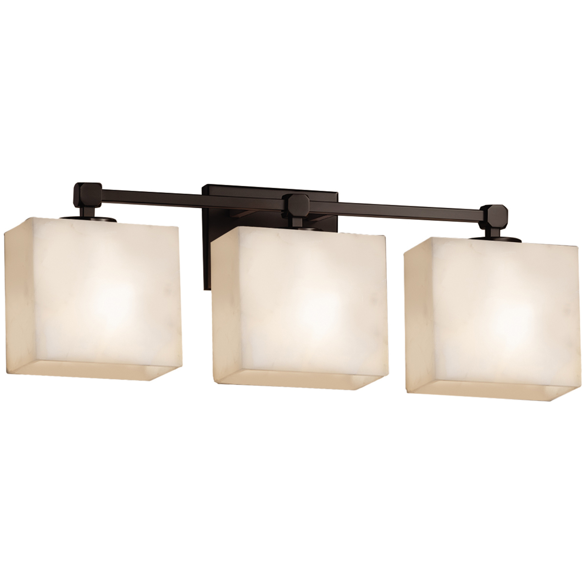 Clouds 3 Light 23.5 inch Dark Bronze Vanity Light Wall Light in Rectangle, Incandescent