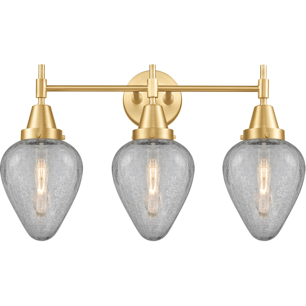 Caden 3 Light 25 inch Satin Gold Bath Vanity Light Wall Light