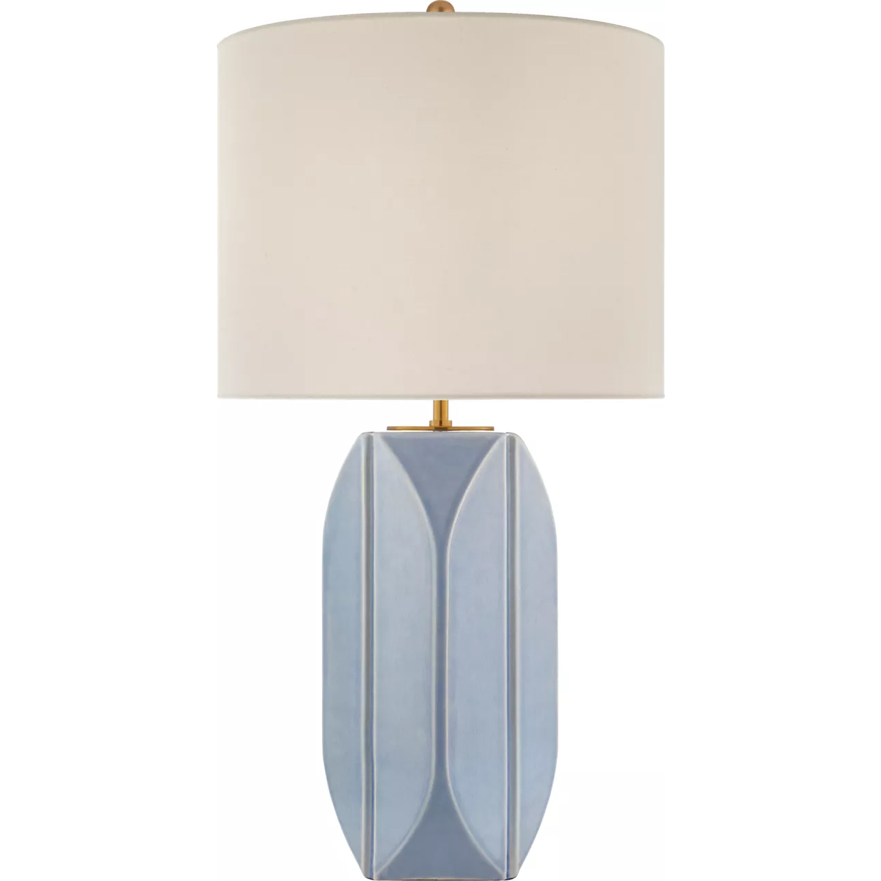 kate spade new york Carmilla 28 inch 100 watt Polar Blue Crackle Table Lamp Portable Light, Medium