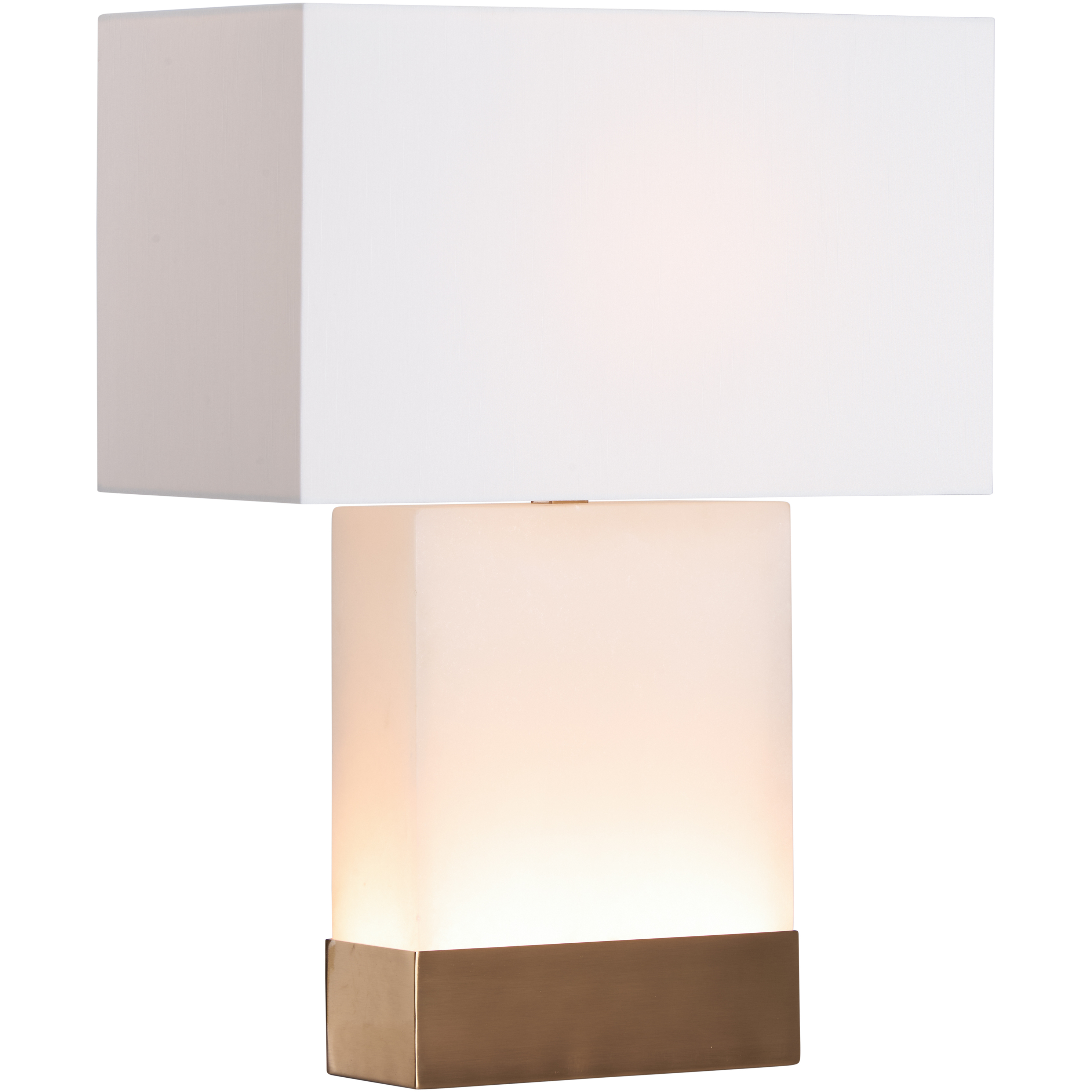 Luster 16.5 inch 100.00 watt White/Cream and Gold Table Lamp Portable Light