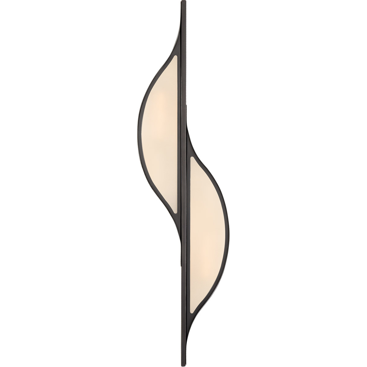 Kelly Wearstler Avant 2 Light 6.25 inch Bronze Curved Sconce Wall Light, Large