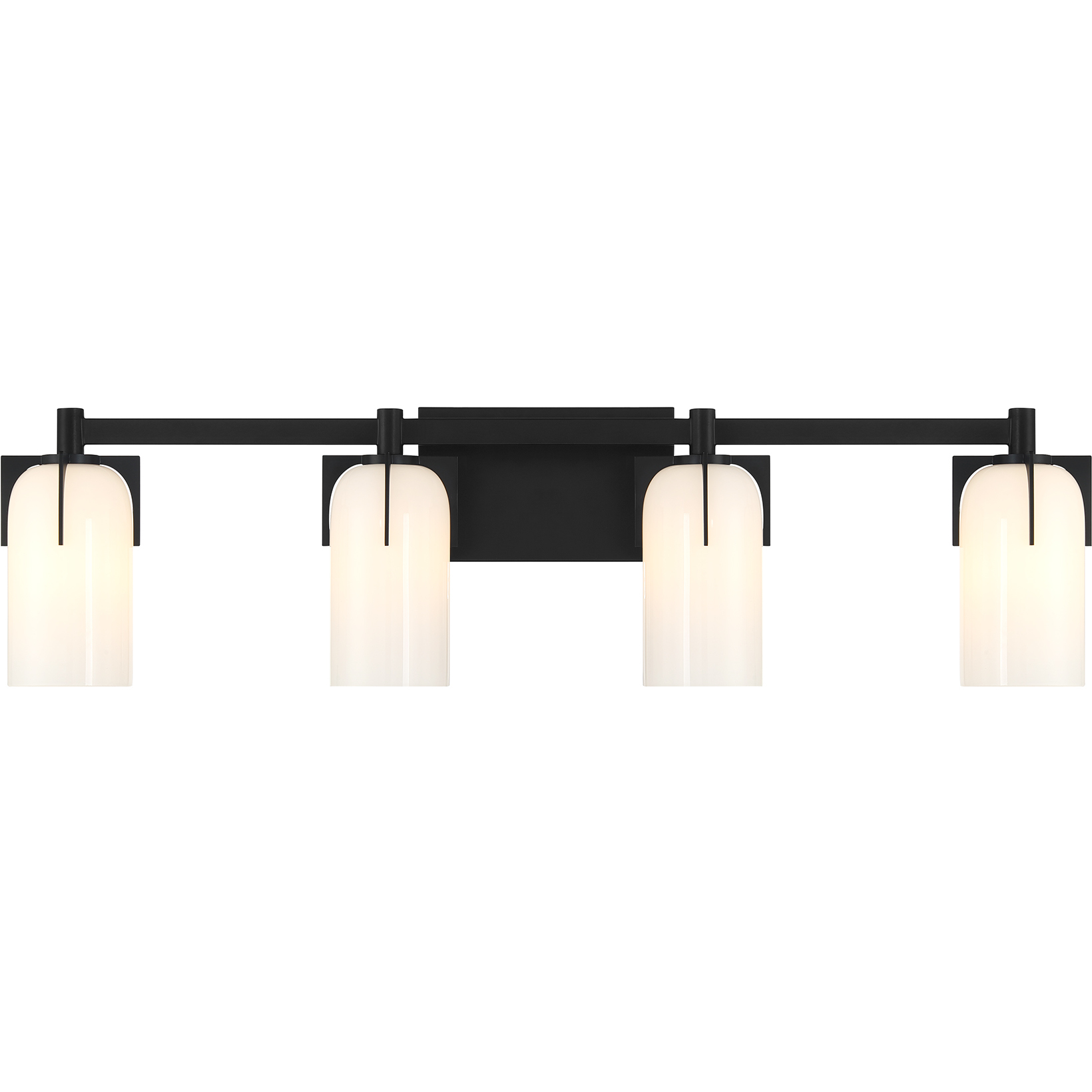 Caldwell 4 Light 32 inch Black Bathroom Vanity Light Wall Light