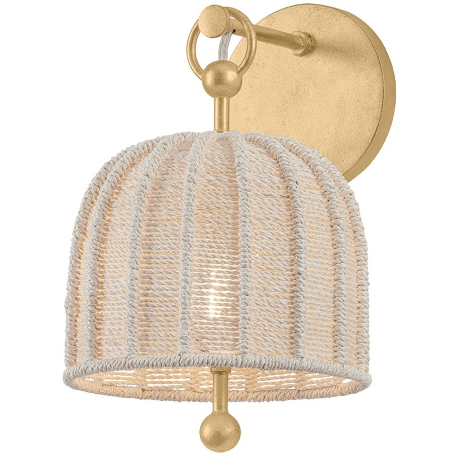 Lonnie 1 Light 7.5 inch Vintage Gold Leaf Wall Sconce Wall Light
