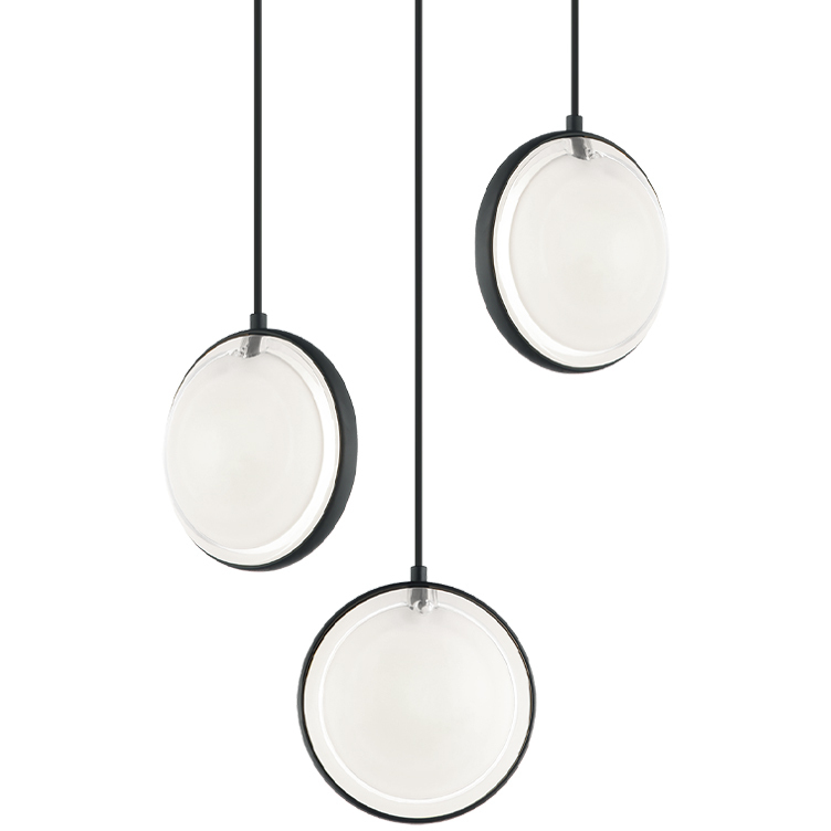 Chatoyant 3 Light 13 inch Matte Black Pendant Ceiling Light