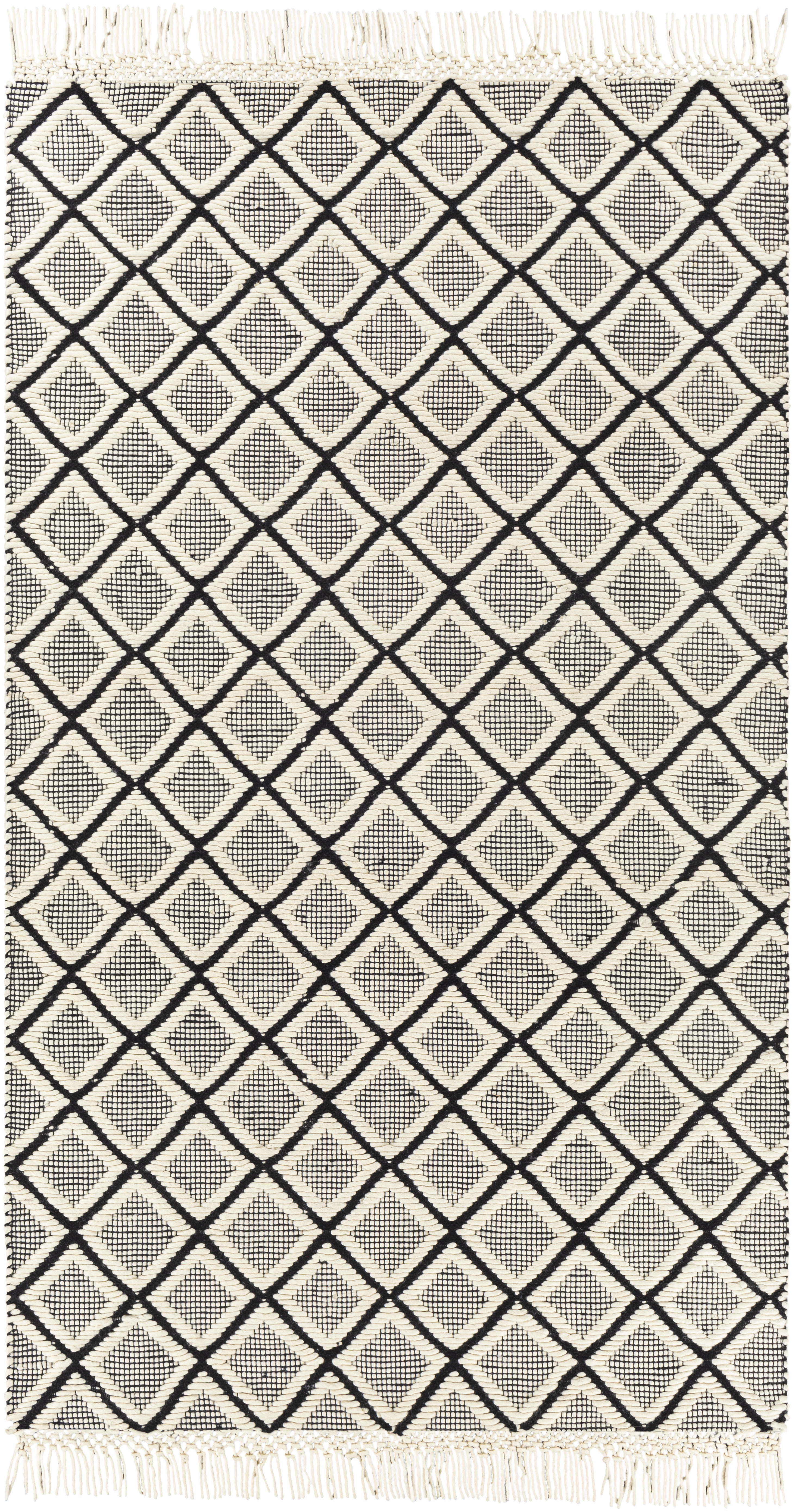 Saint Clair 108 X 72 inch Black Rug in 6 X 9, Rectangle