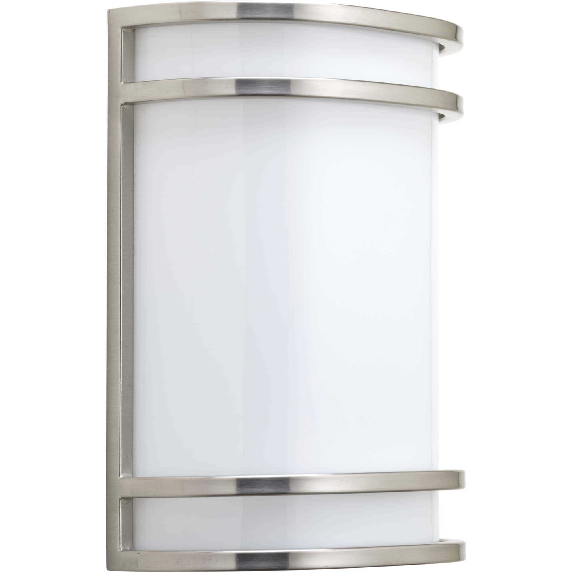 LED Sconce LED 8 inch Brushed Nickel Wall Sconce Wall Light, Progress LED