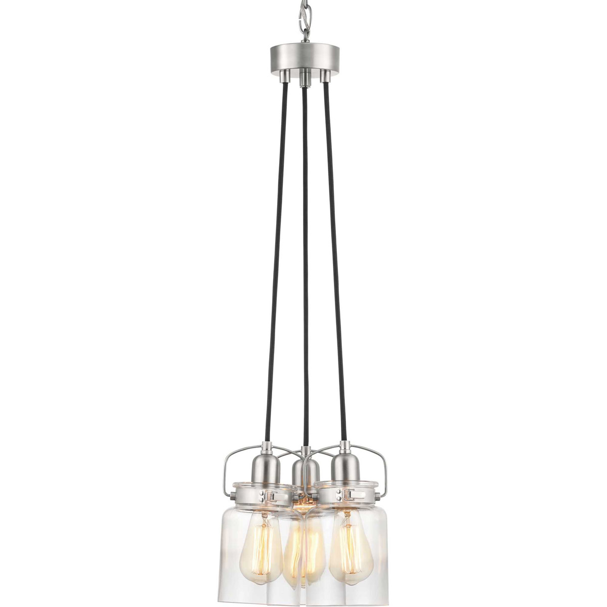 Calhoun 3 Light 22.63 inch Brushed Nickel Chandelier Ceiling Light