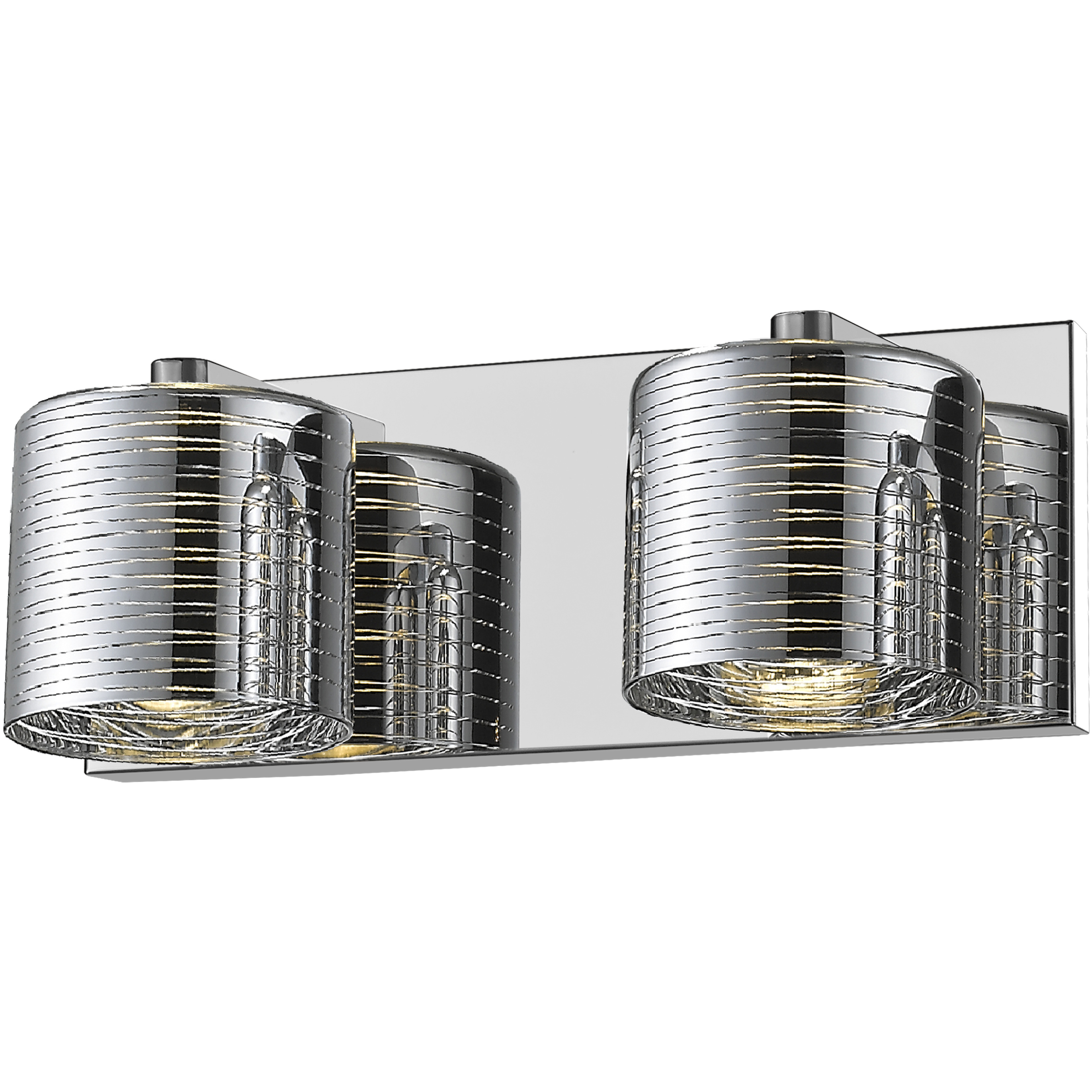 Sempter LED 12.5 inch Chrome Vanity Wall Light in 1.76, Chrome Glass