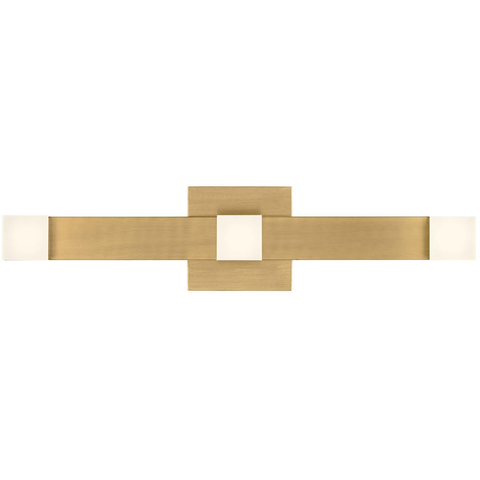 Drew & Jonathan Scott Brander LED 20.88 inch Satin Brass Vanity Light Wall Light