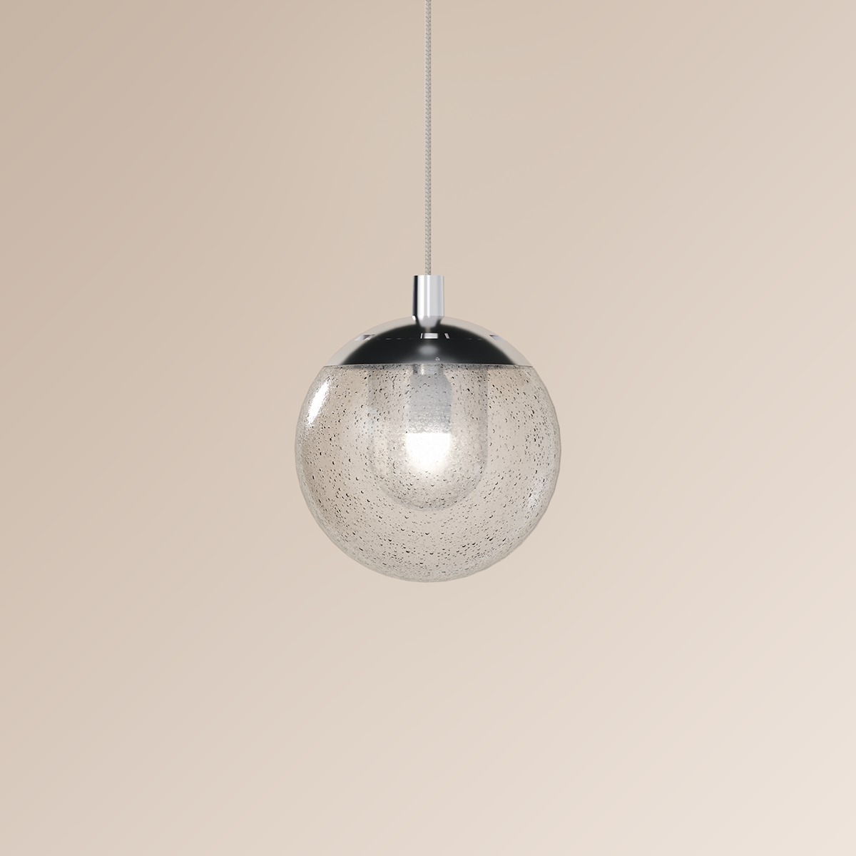 Champagne Bubbles LED 4 inch Polished Chrome Pendant Ceiling Light