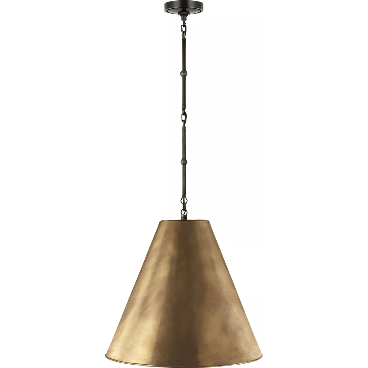 Thomas O'Brien Goodman 1 Light 18 inch Bronze Hanging Shade Ceiling Light in Hand-Rubbed Antique Brass, Medium