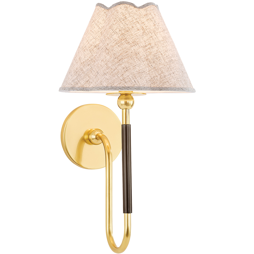 Janie 1 Light 9.5 inch Aged Brass/True Bronze Wall Sconce Wall Light