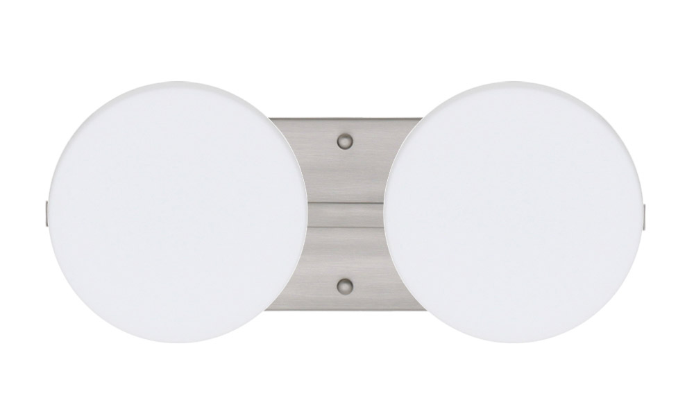 Ciro 2 Light 15 inch Satin Nickel Vanity Lighting Wall Light in Halogen