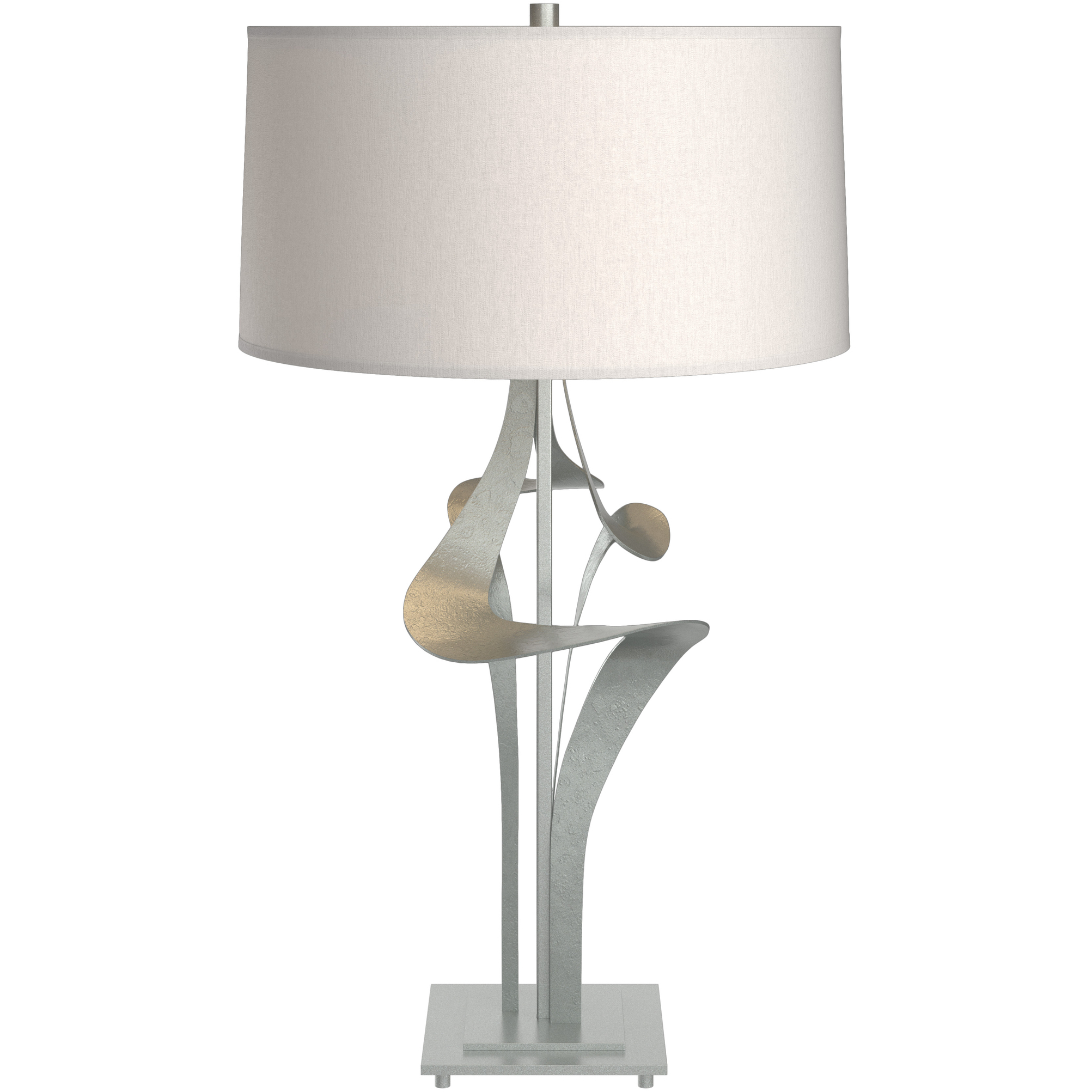 Antasia 27.4 inch 100 watt Vintage Platinum Table Lamp Portable Light in Flax