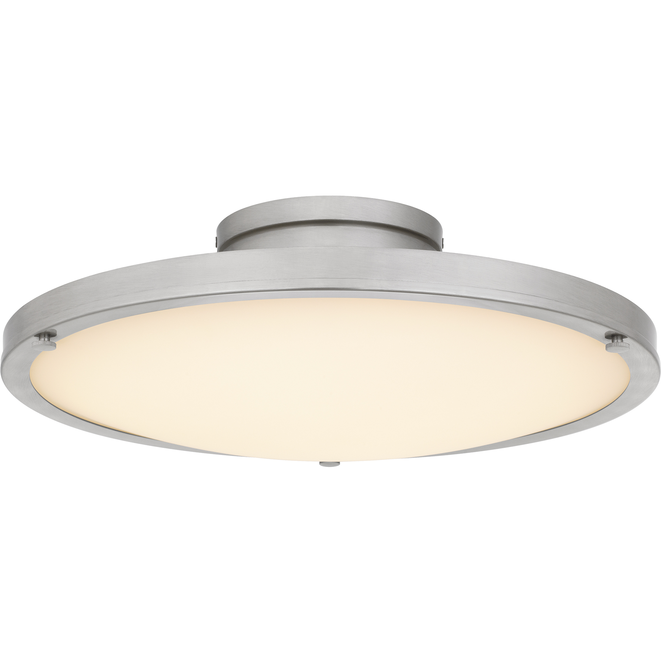 Donne LED 15.75 inch Brushed Nickel Semi-Flush Mount Ceiling Light, Medium