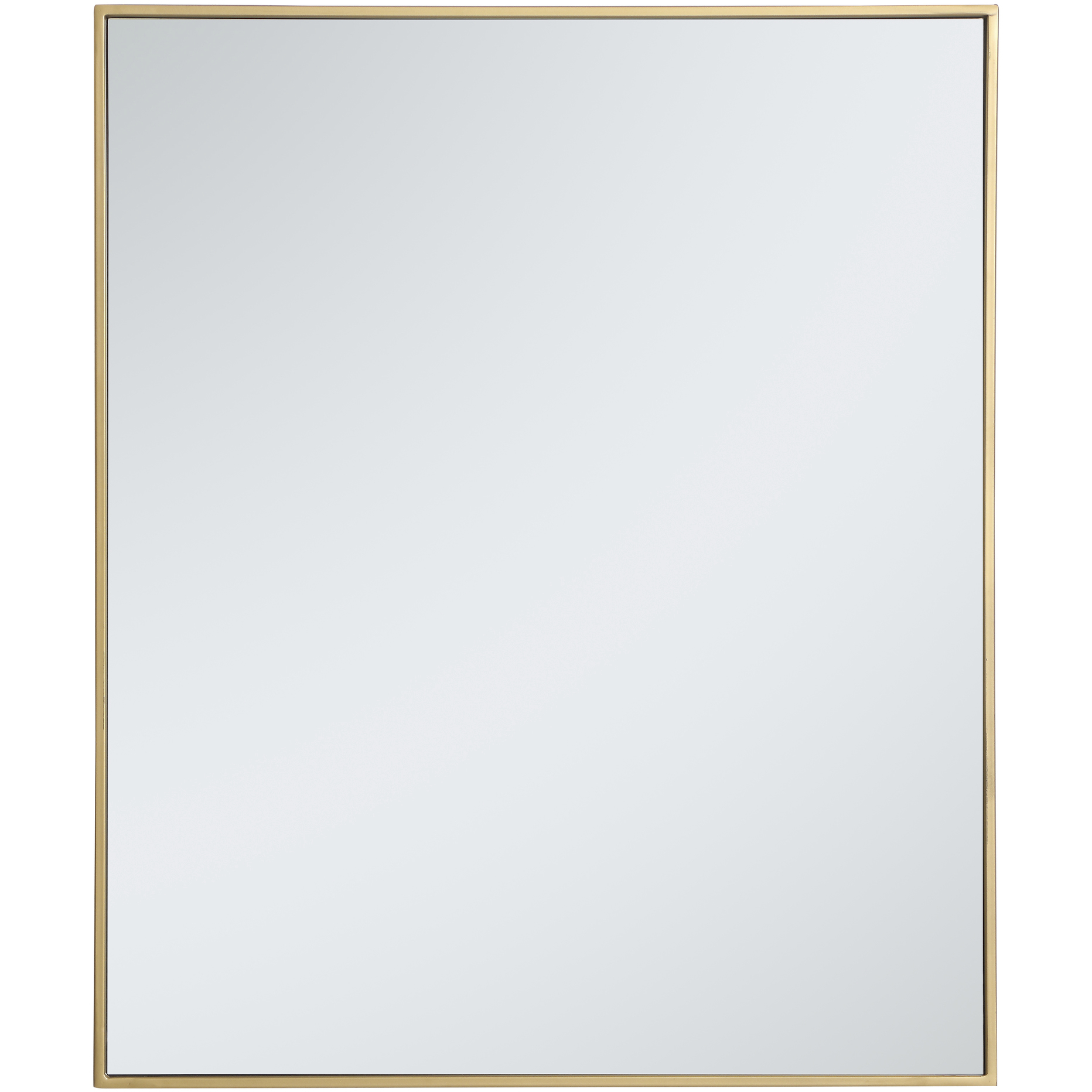 Monet 36 X 30 inch Brass Wall Mirror