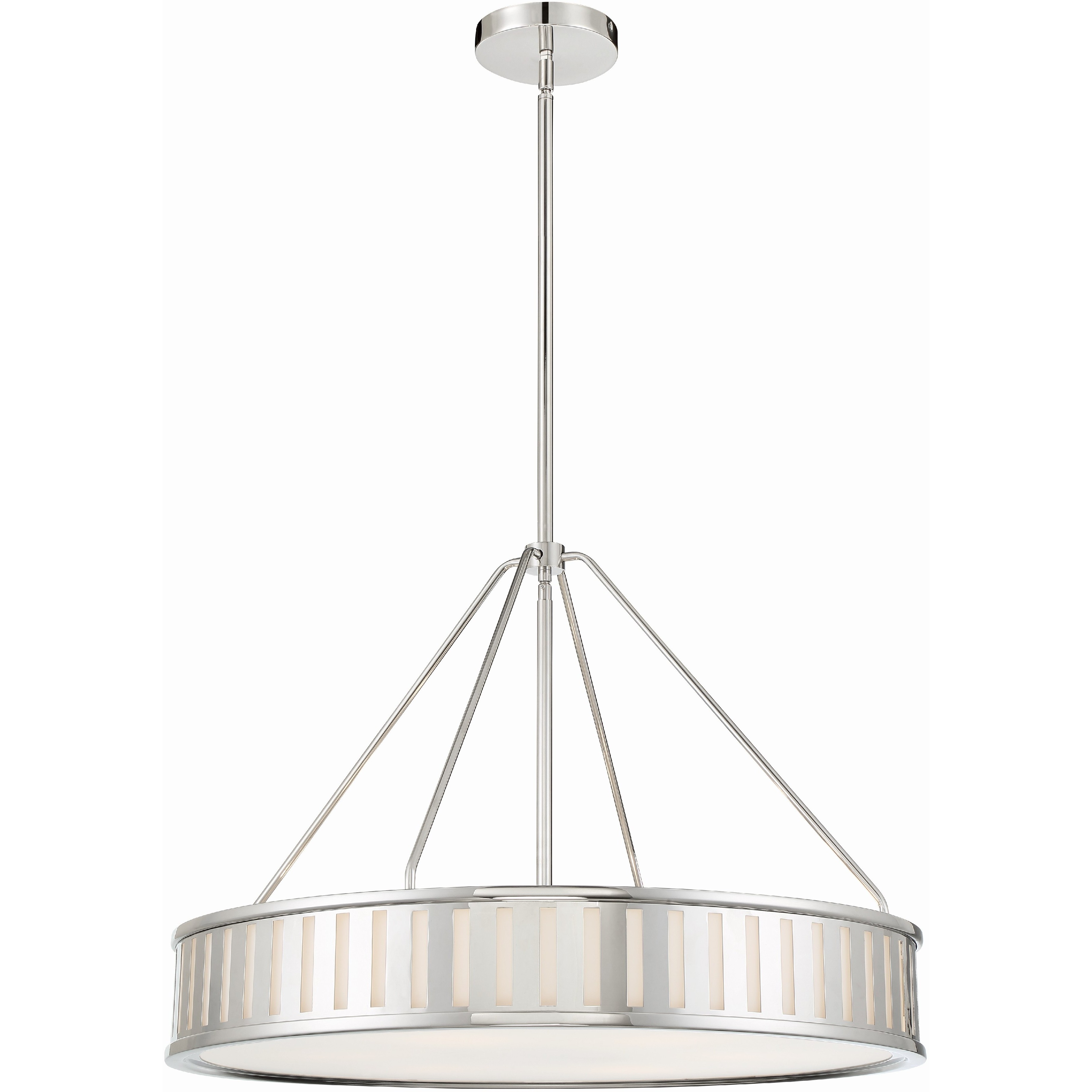 Kendal 6 Light 28 inch Polished Nickel Chandelier Ceiling Light