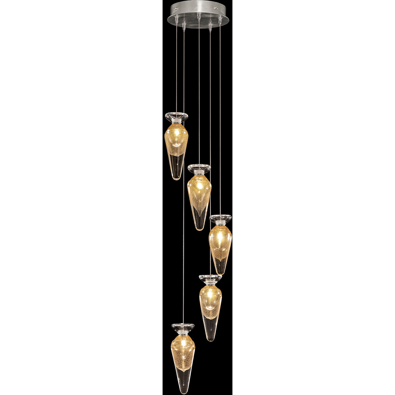 Essence 5 Light 11.5 inch Silver Pendant Ceiling Light