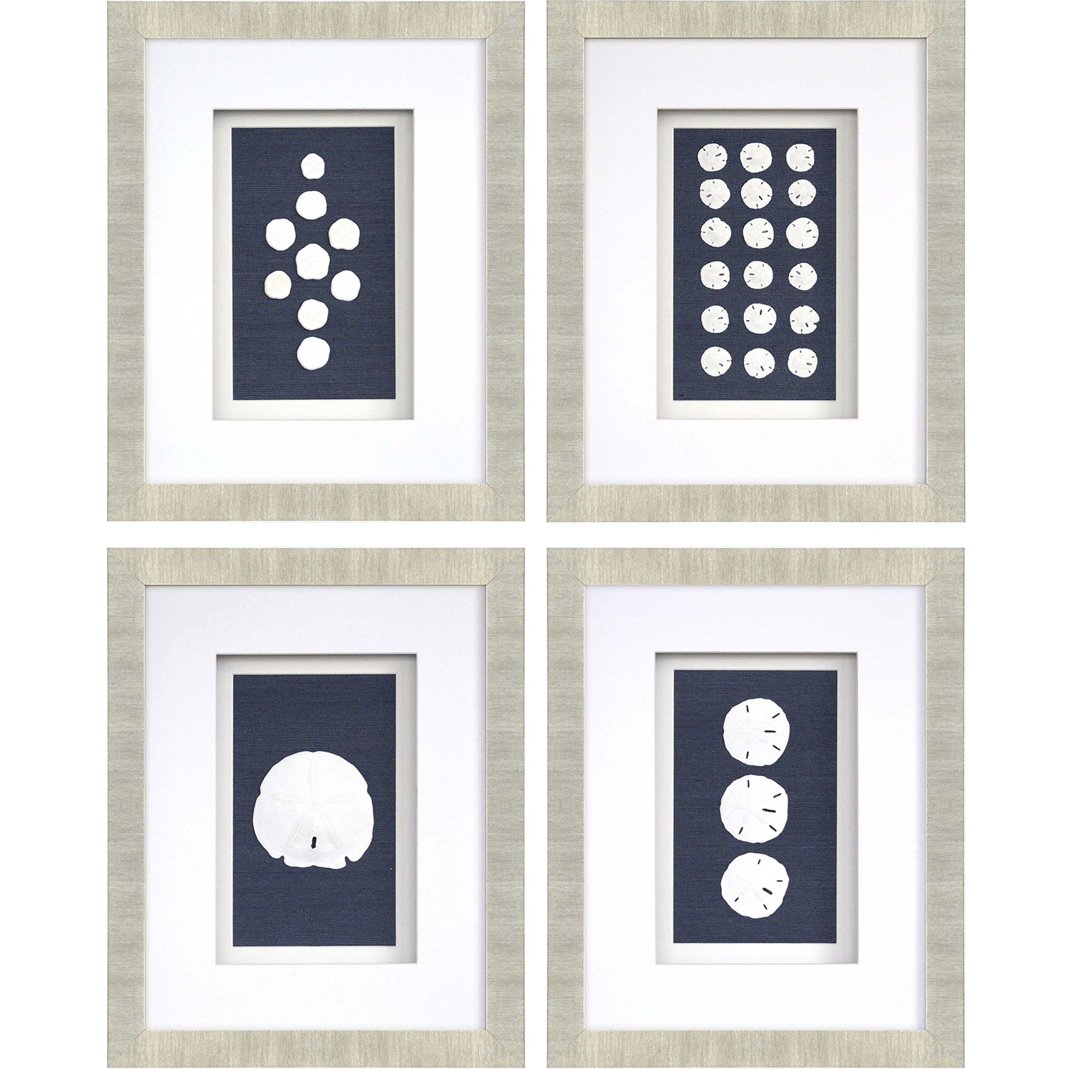 Naturals Blue and White Framed Art
