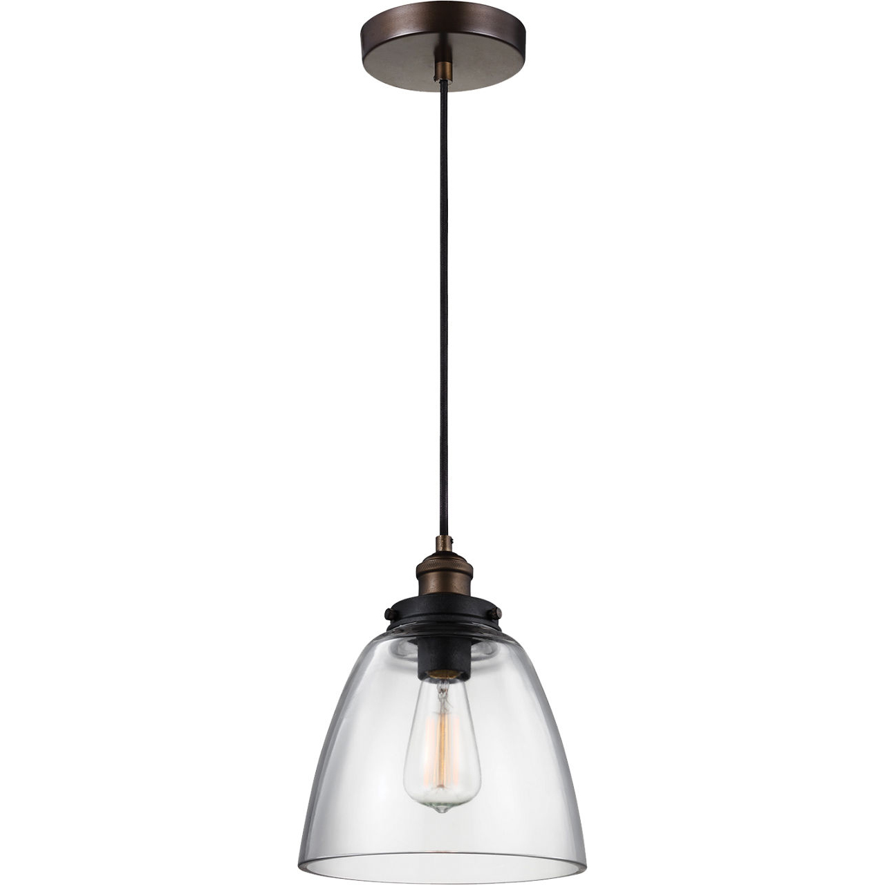 Sean Lavin Baskin 1 Light 9 inch Painted Aged Brass / Dark Weathered Zinc Pendant Ceiling Light in Painted Aged Brass with Dark Weathered Zinc