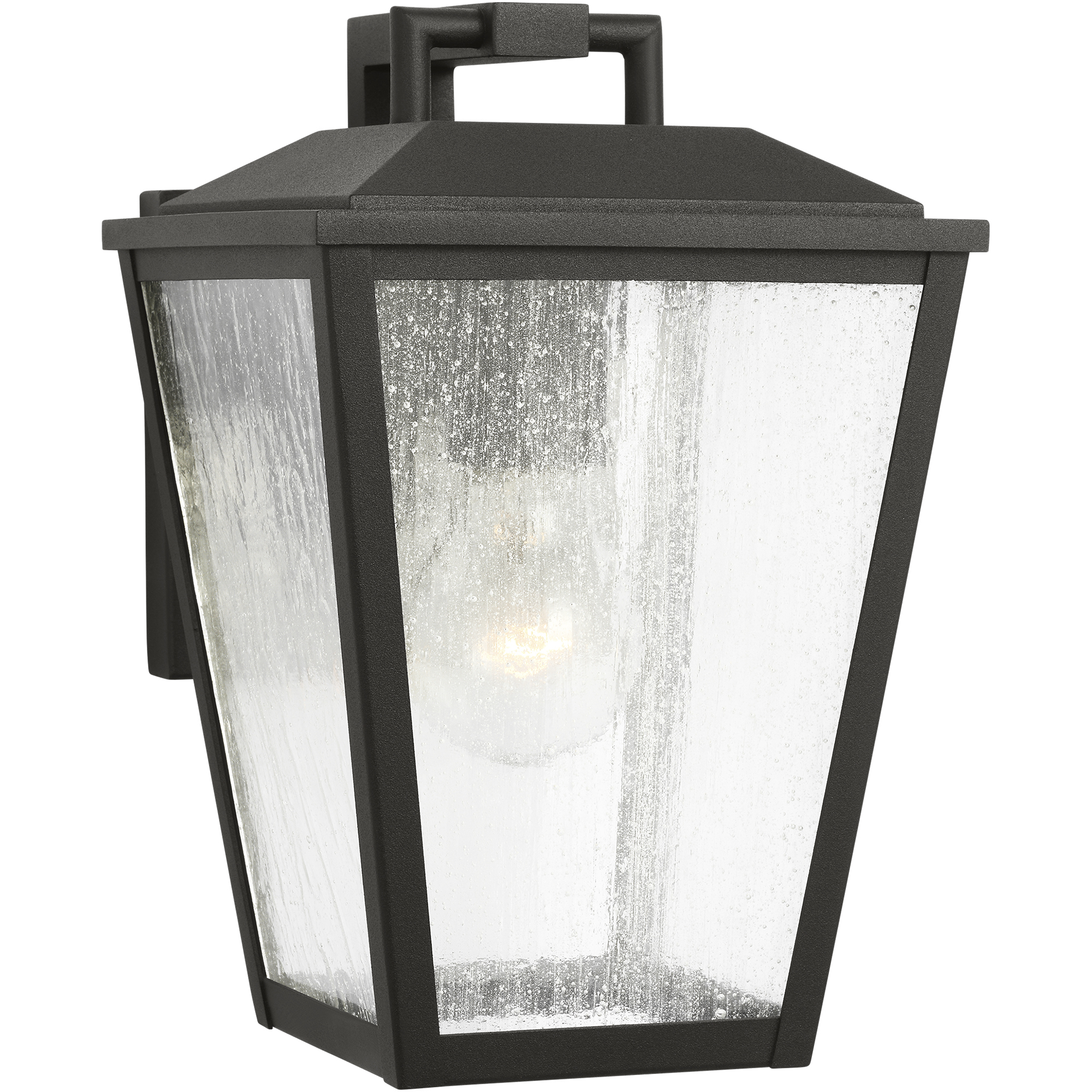 Drew & Jonathan Kennewick 1 Light 10 inch Textured Black Outdoor Wall Lantern, Small