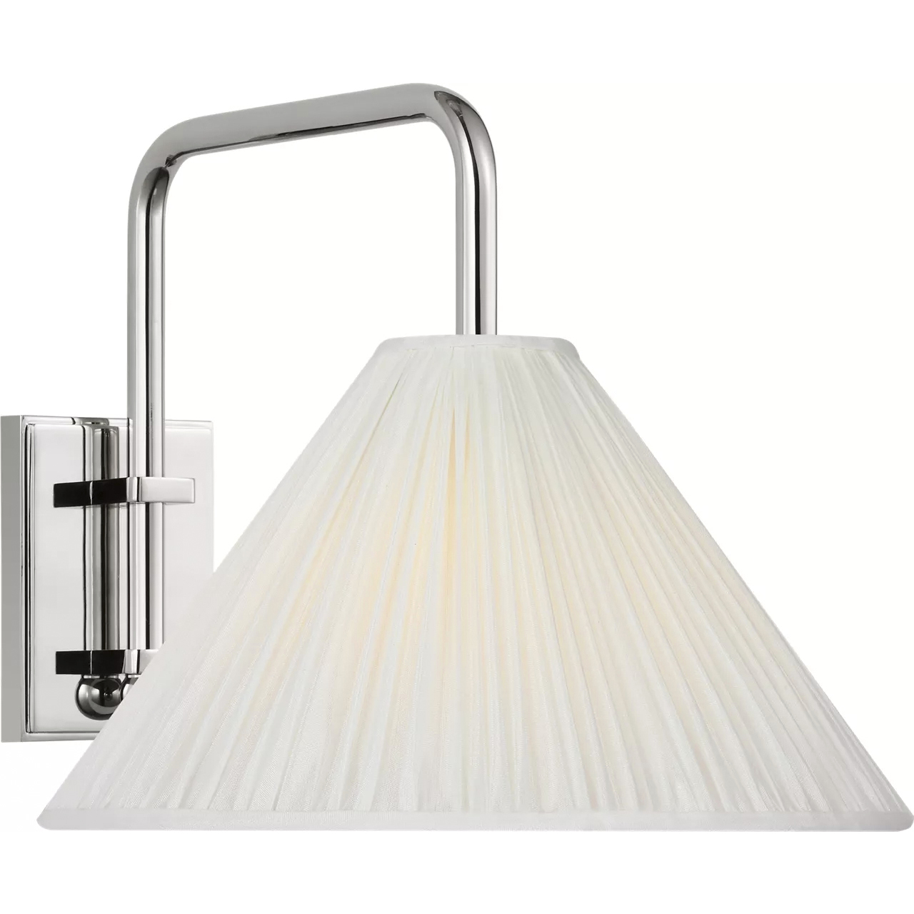 Amber Lewis Waylon LED 10 inch Polished Nickel Articulating Sconce Wall Light