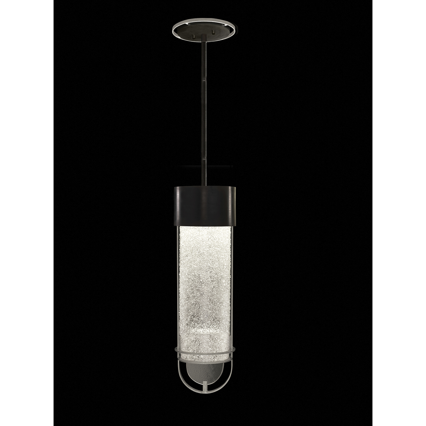 Bond LED 5.5 inch Black and Silver Pendant Ceiling Light