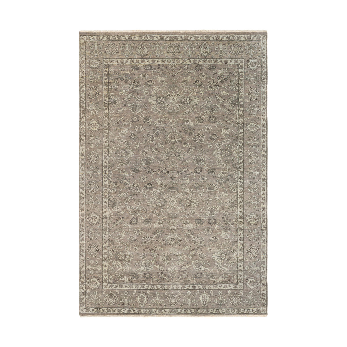 Bala 36 X 24 inch Gray and Gray Area Rug, Wool